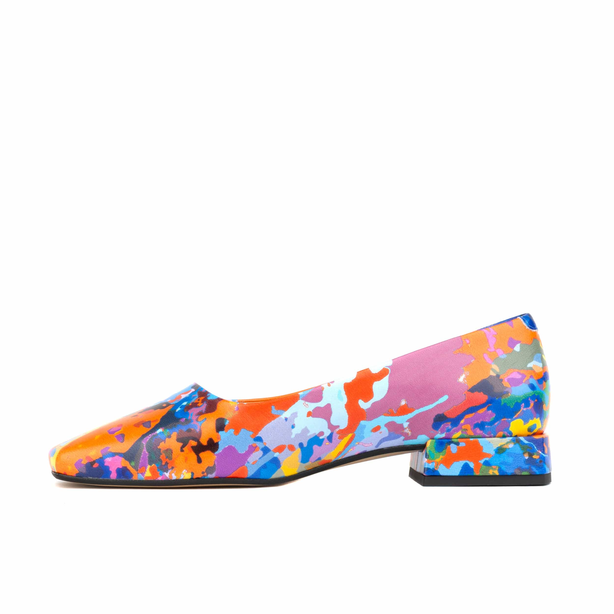Ballerina - Summer Colours -  Women's low heel leather ballet flat - Image 3