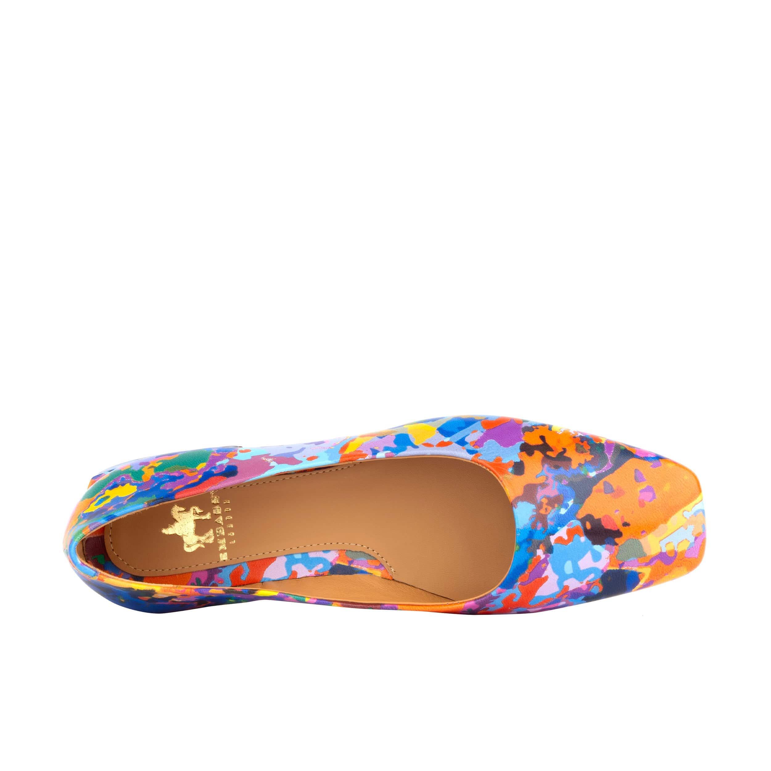 Ballerina - Summer Colours -  Women's low heel leather ballet flat - Image 6