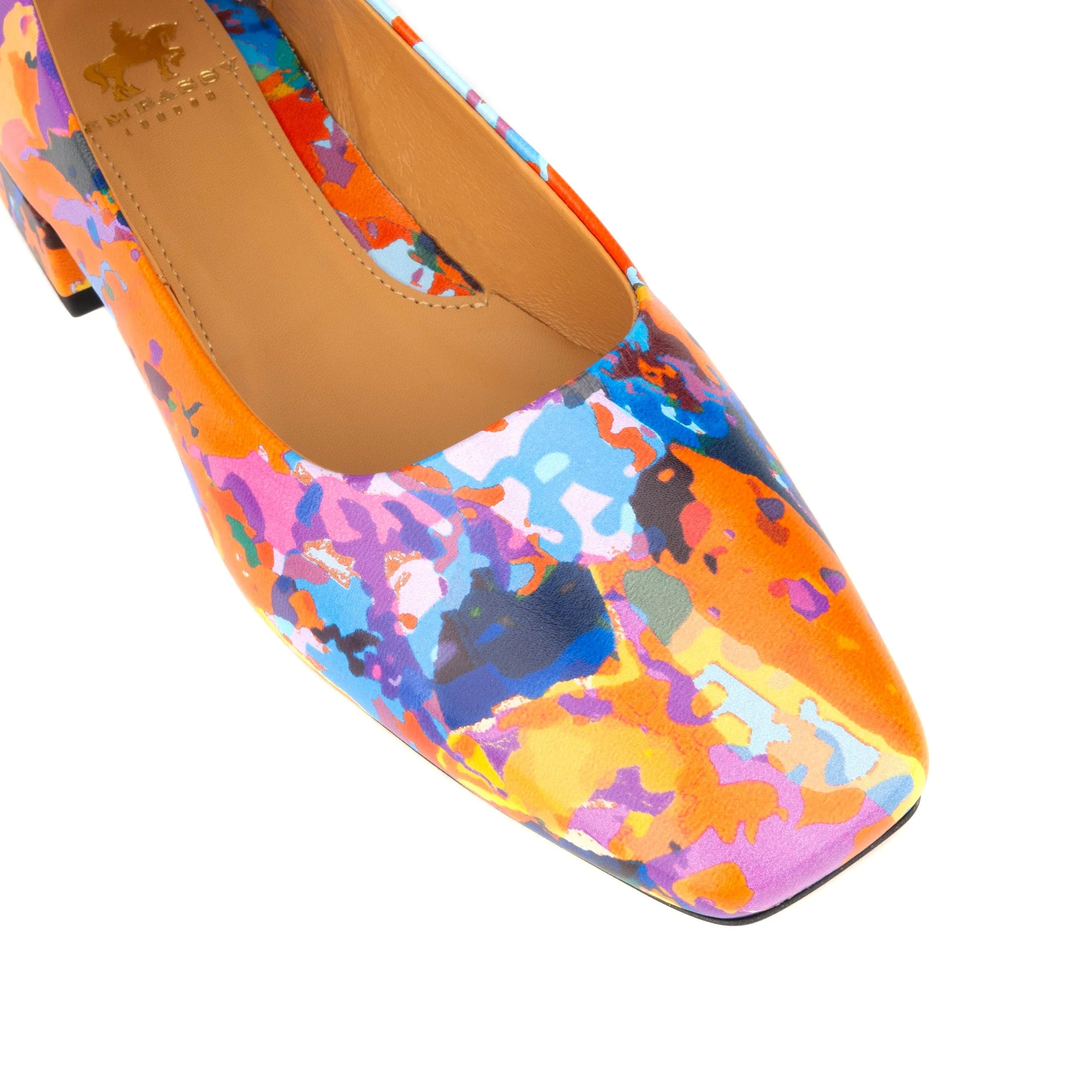 Ballerina - Summer Colours -  Women's low heel leather ballet flat - Image 7