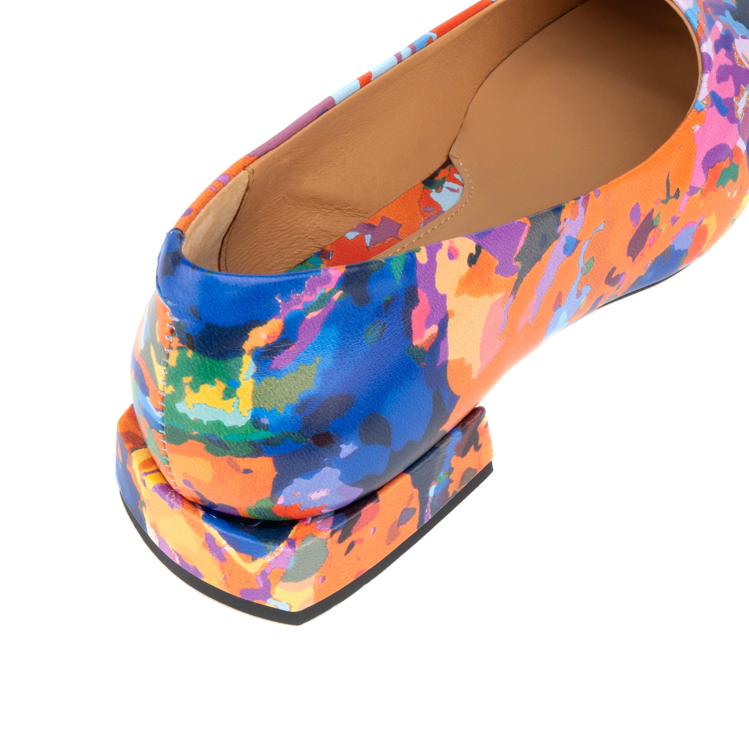 Ballerina - Summer Colours -  Women's low heel leather ballet flat - Image 8