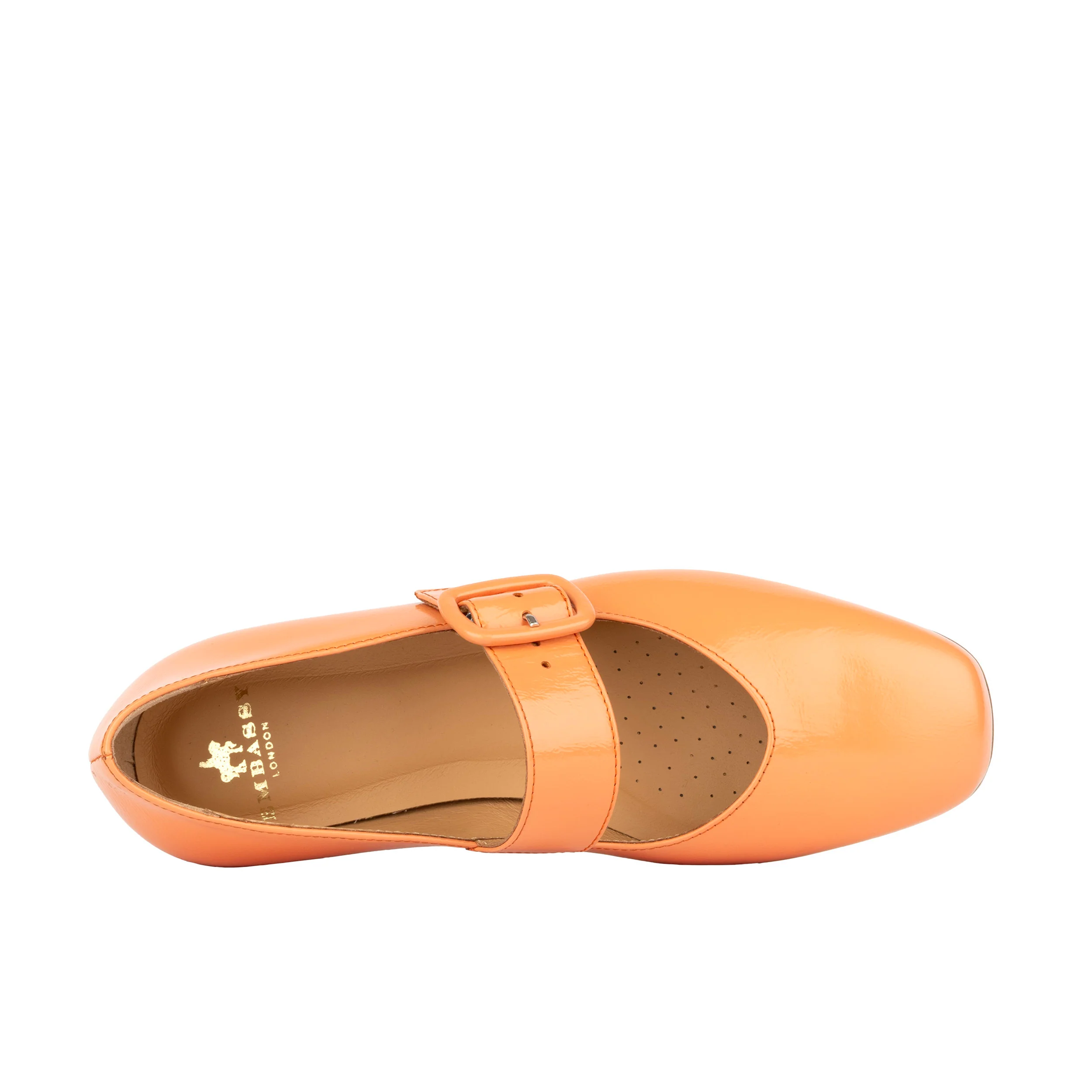 Bliss - Coral & Rose - Women's block heel square toe patent leather Mary-Jane - Image 7