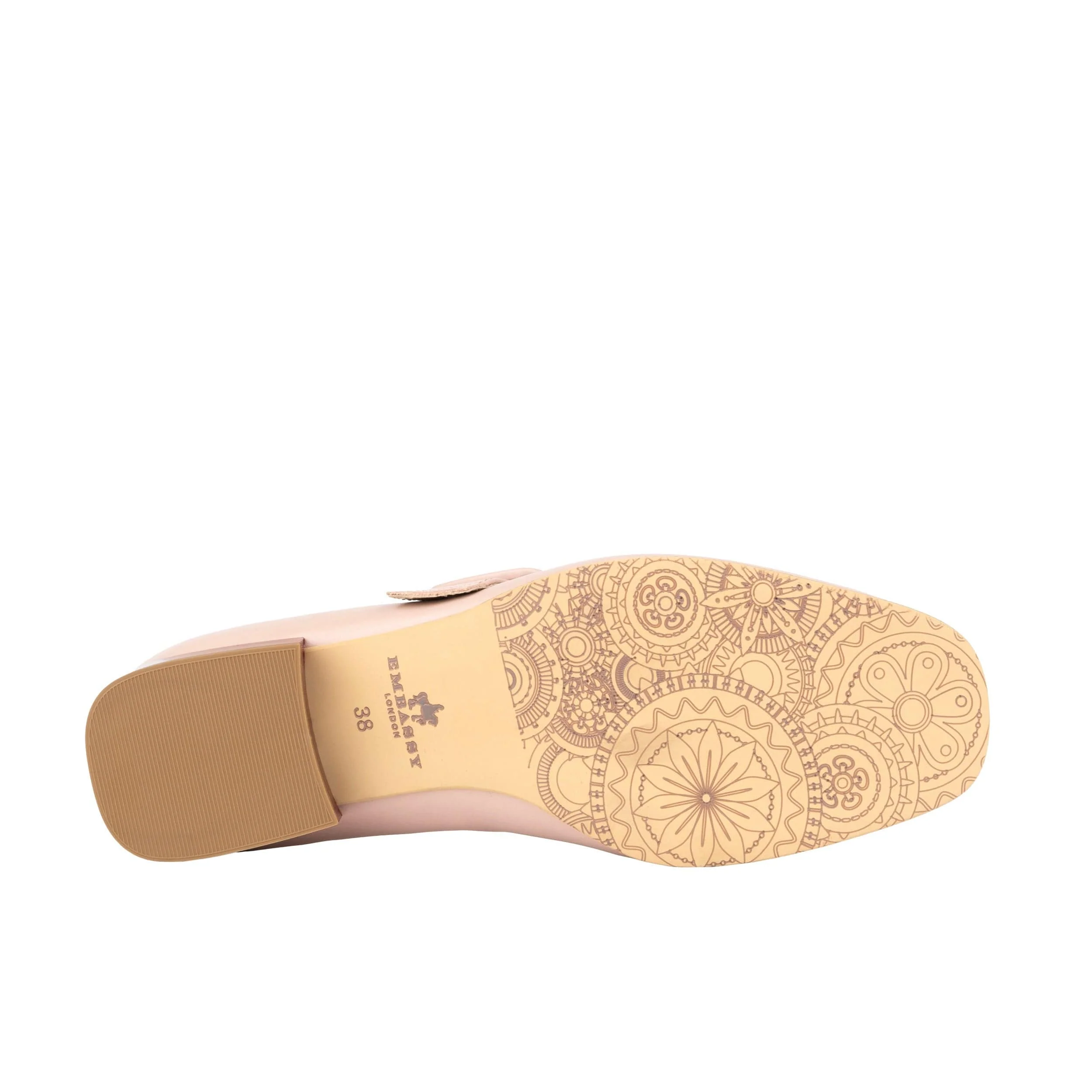 Bliss - Pink - Women's block heel square toe leather Mary-Jane - Image 6