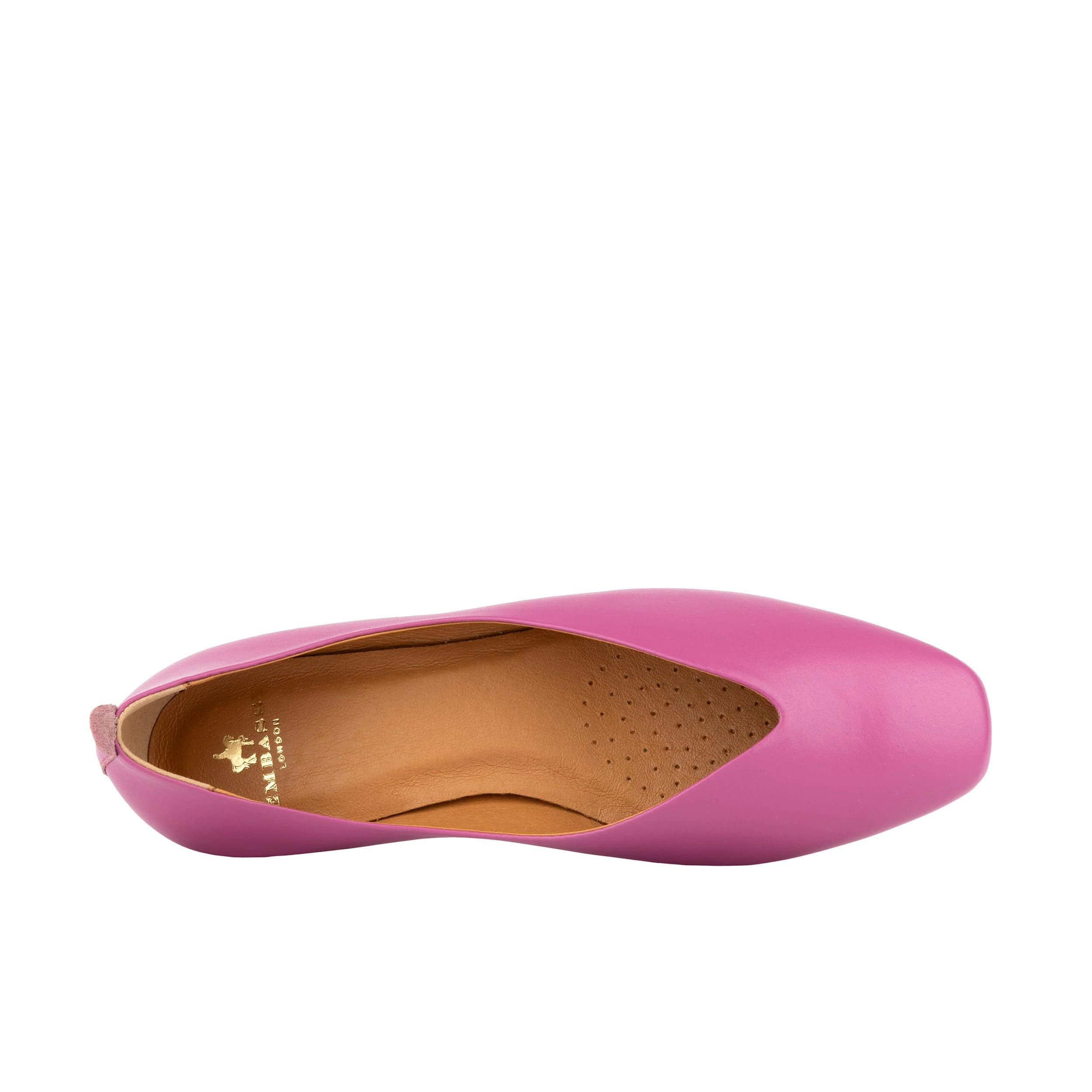 Blythe - Pink - Women's Leather Ballet Pump - Image 6
