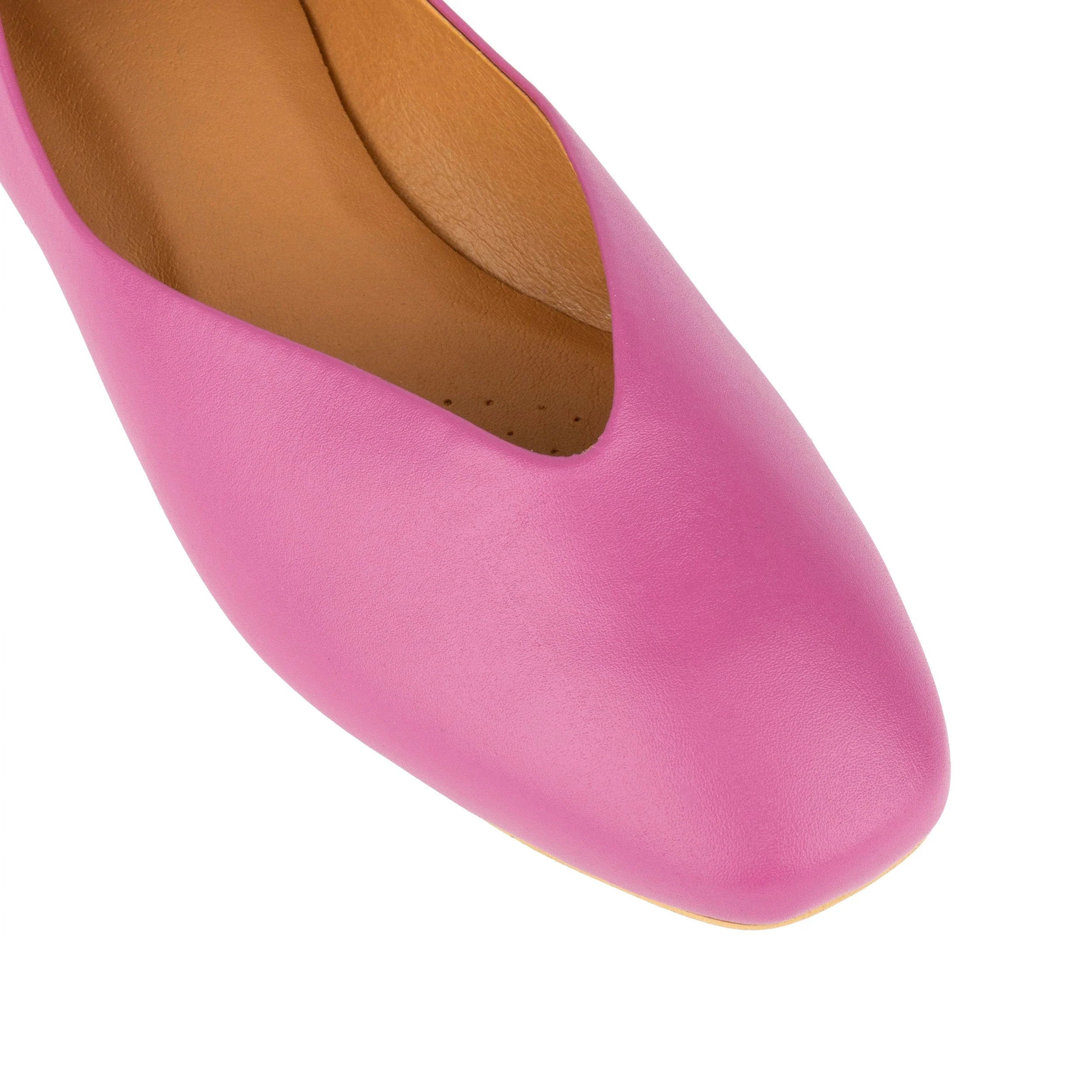 Blythe - Pink - Women's Leather Ballet Pump - Image 7