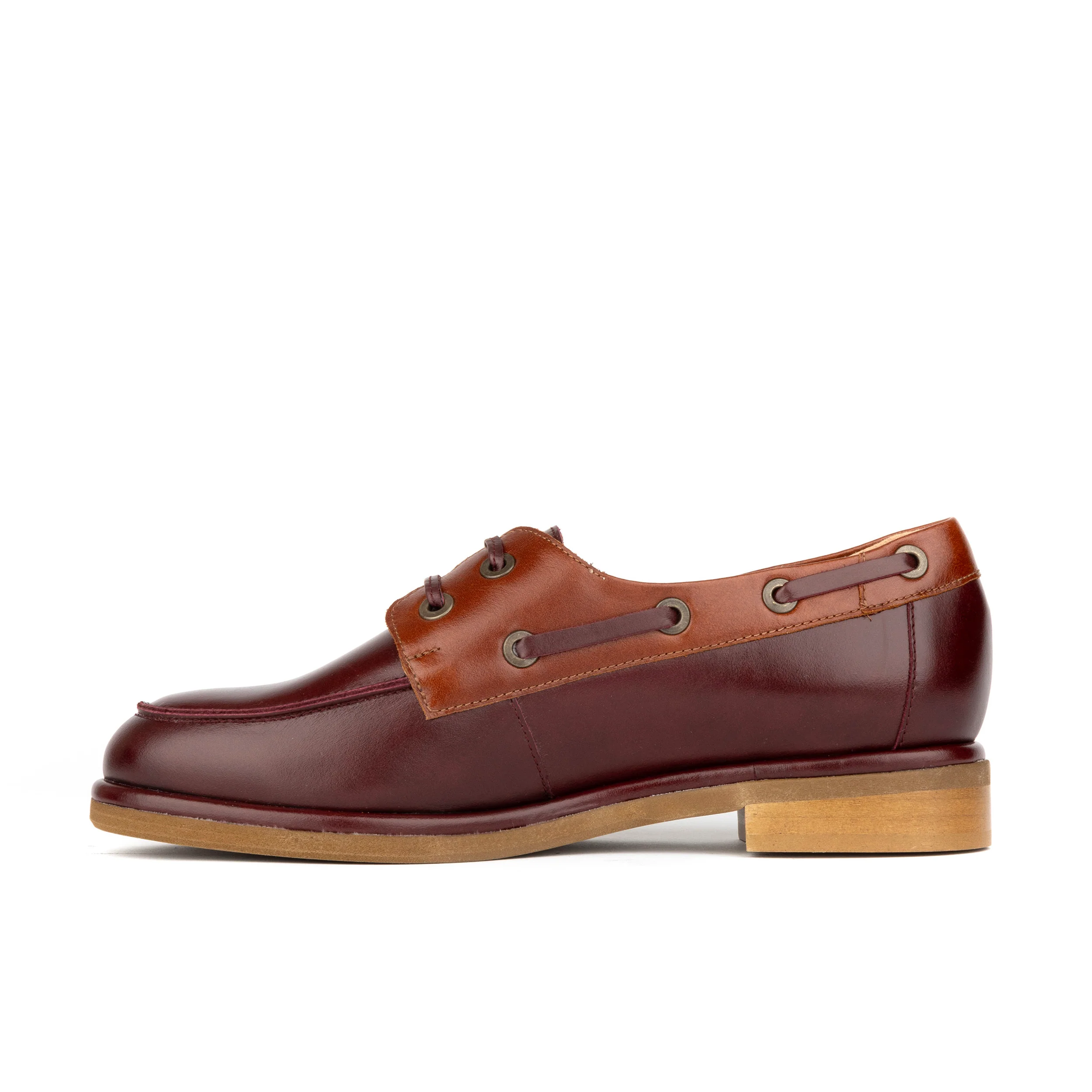 Boatie - Brown Mix - Women's leather boat shoe - Image 3