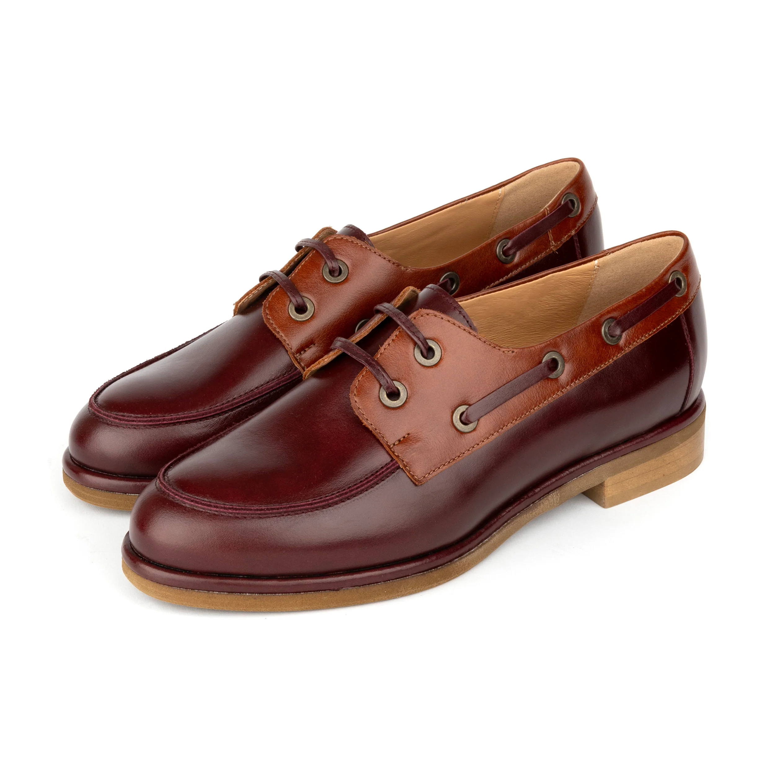 Boatie - Brown Mix - Women's leather boat shoe - Image 9