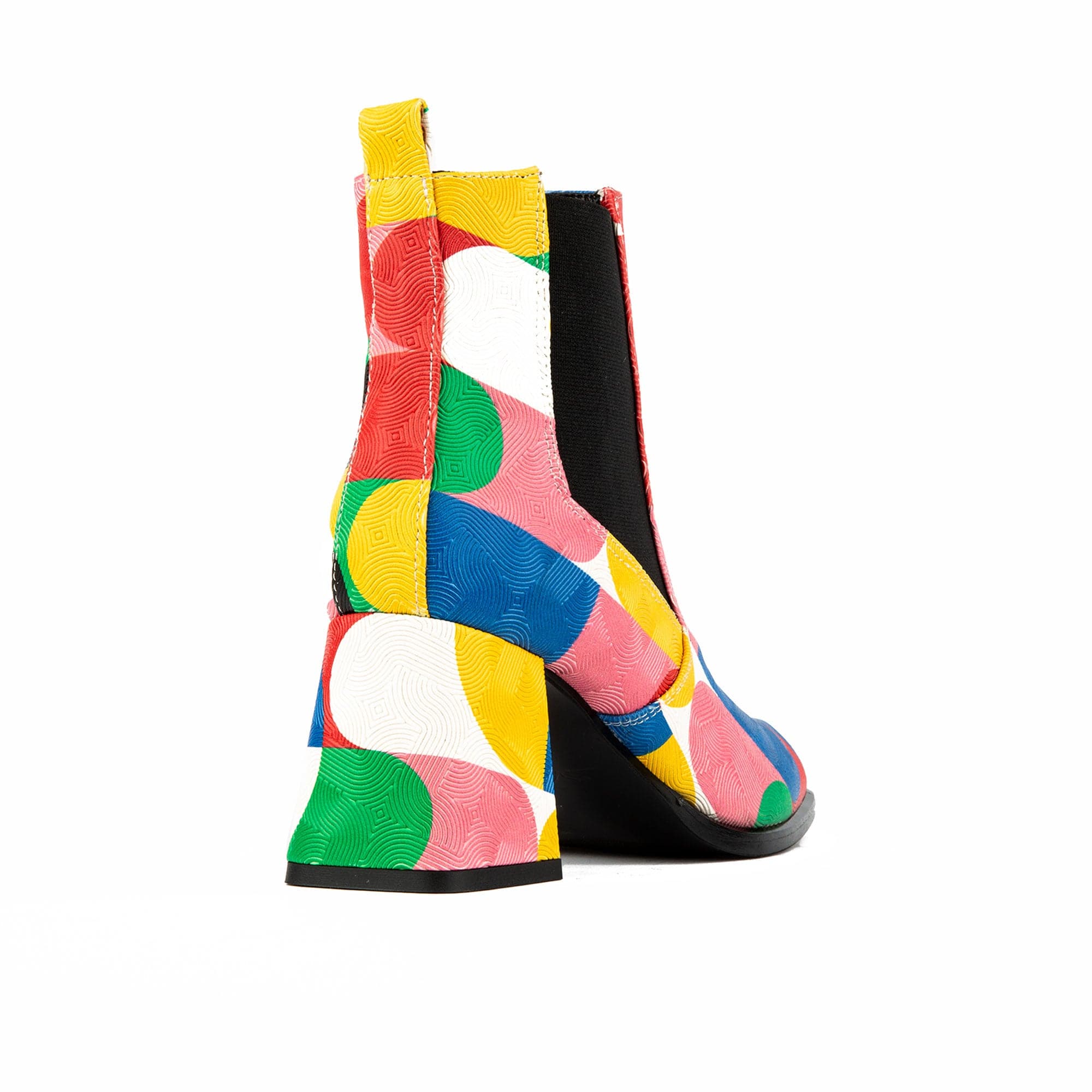 Claudia Mini - Groovy - Women's Italian leather square toe block heel chelsea boot - Image 5