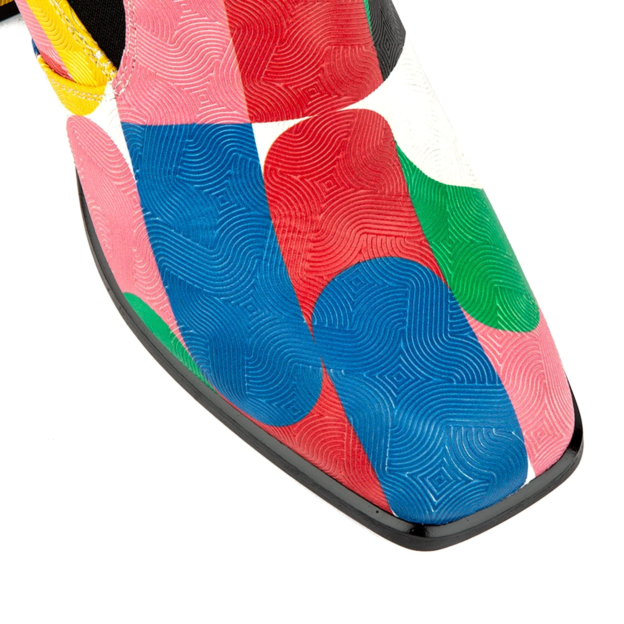 Claudia Mini - Groovy - Women's Italian leather square toe block heel chelsea boot - Image 7