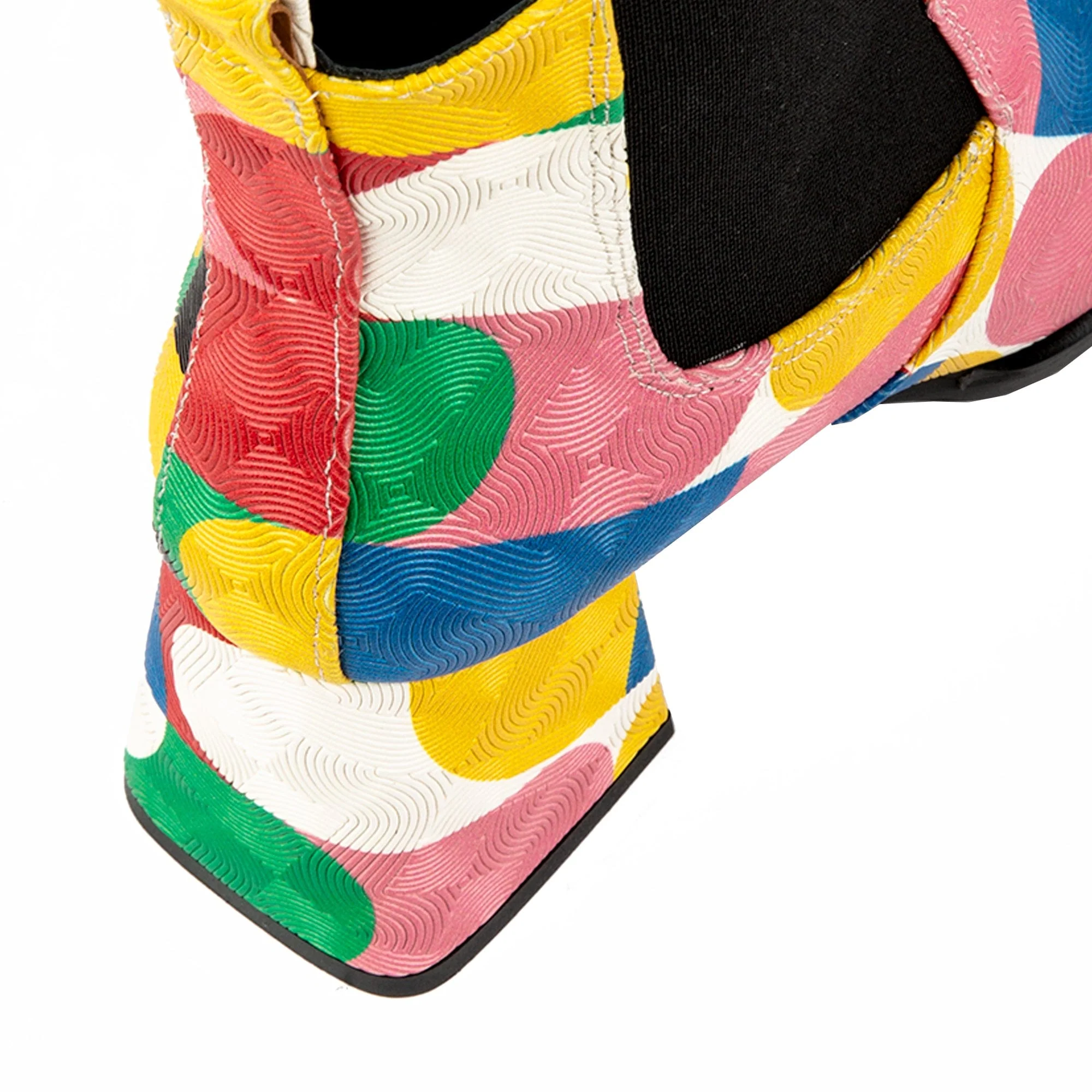 Claudia Mini - Groovy - Women's Italian leather square toe block heel chelsea boot - Image 8