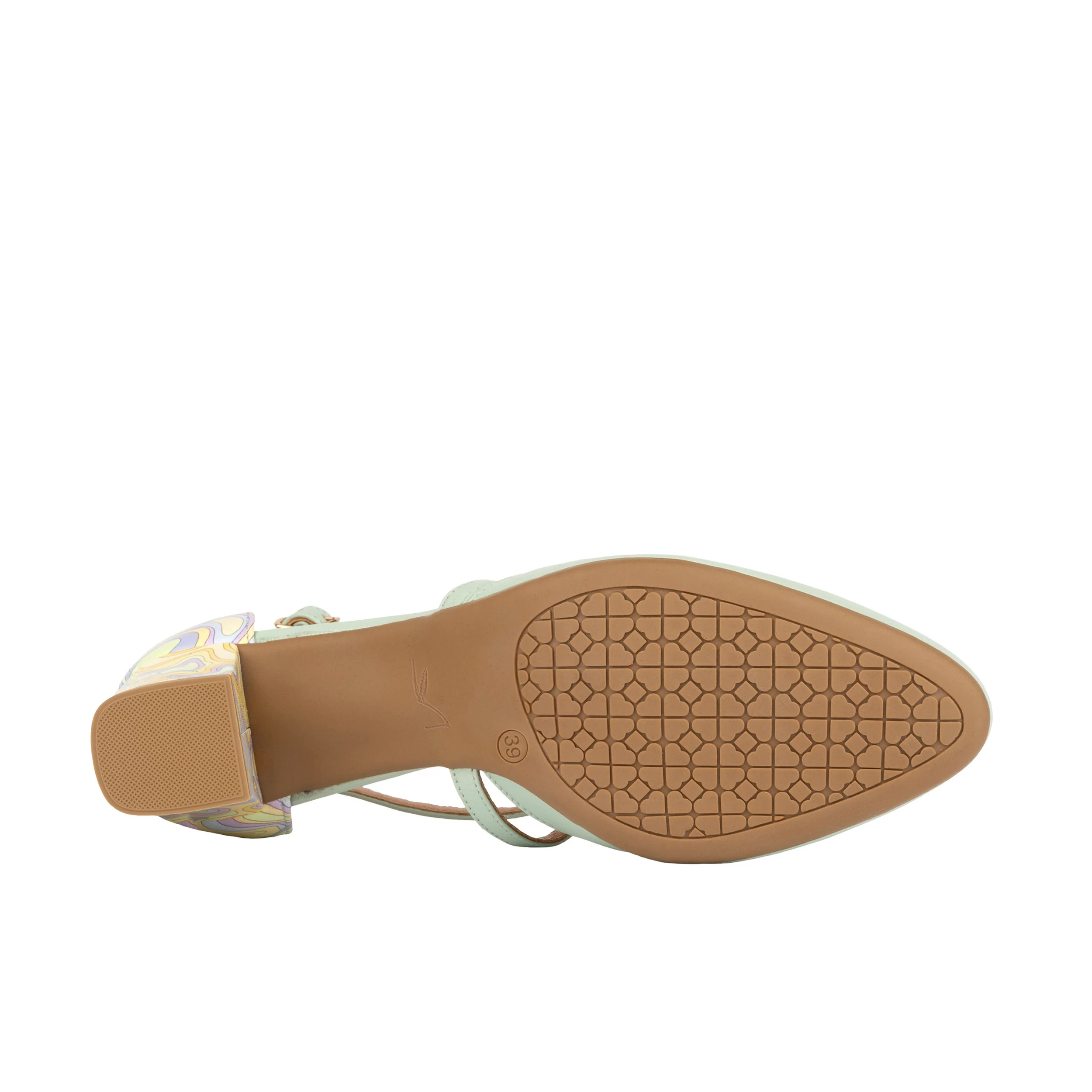 Dannii - Mint & Pastel Multi - Women's Leather Closed-Toe Block Heel - Image 6