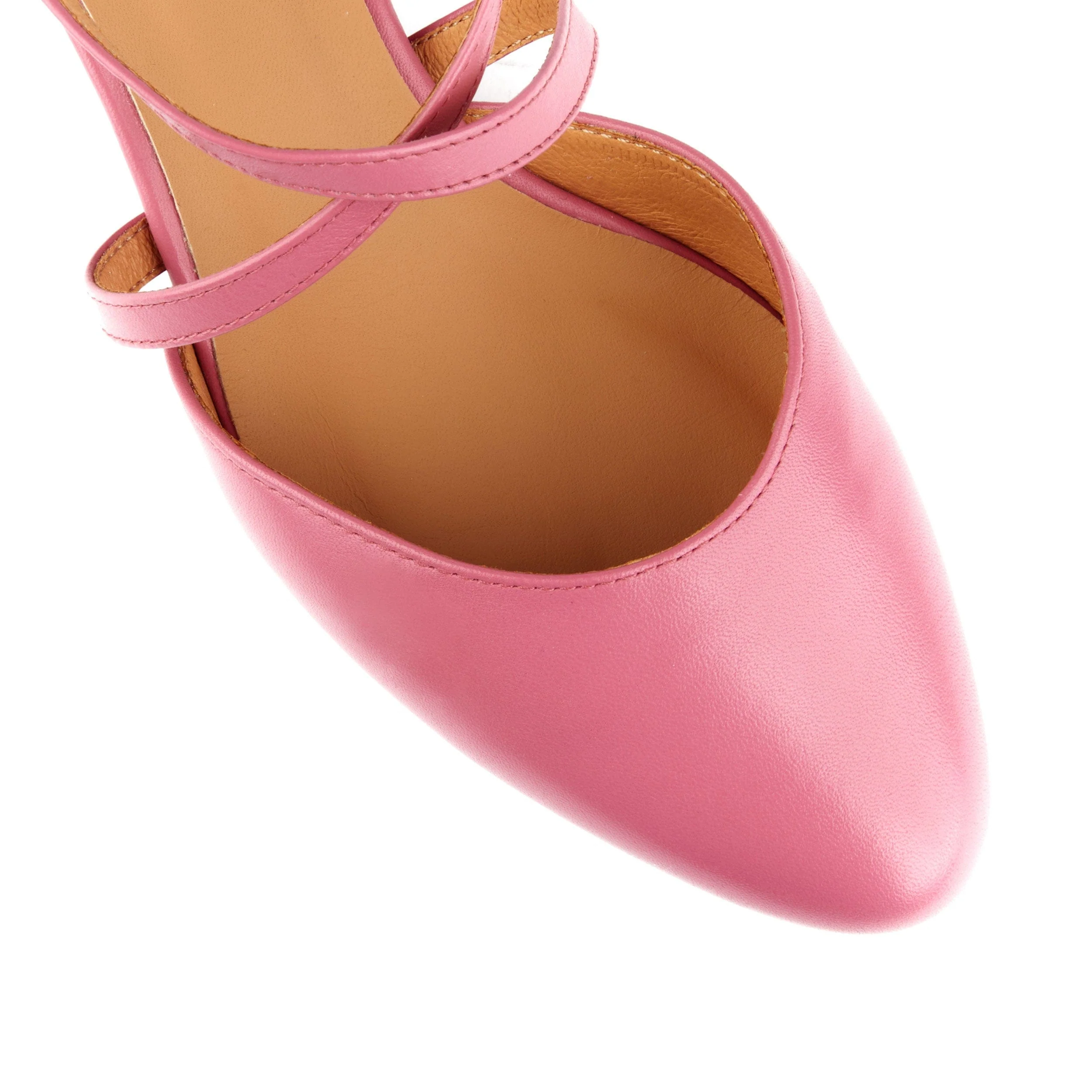 Dannii - Summer Colours - Women's pink leather closed toe comfortable 2.4 inch heel - Image 7