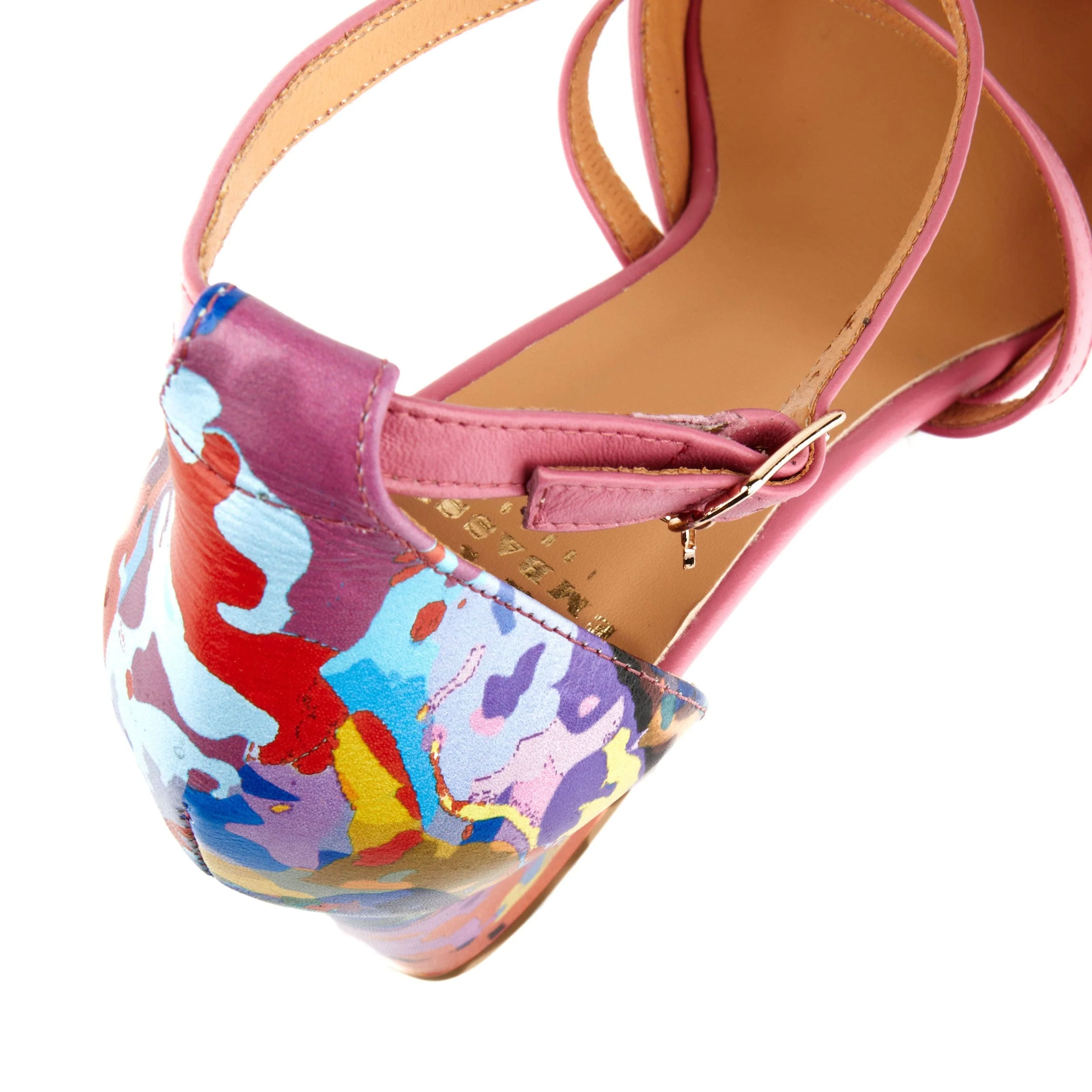 Dannii - Summer Colours - Women's pink leather closed toe comfortable 2.4 inch heel - Image 8