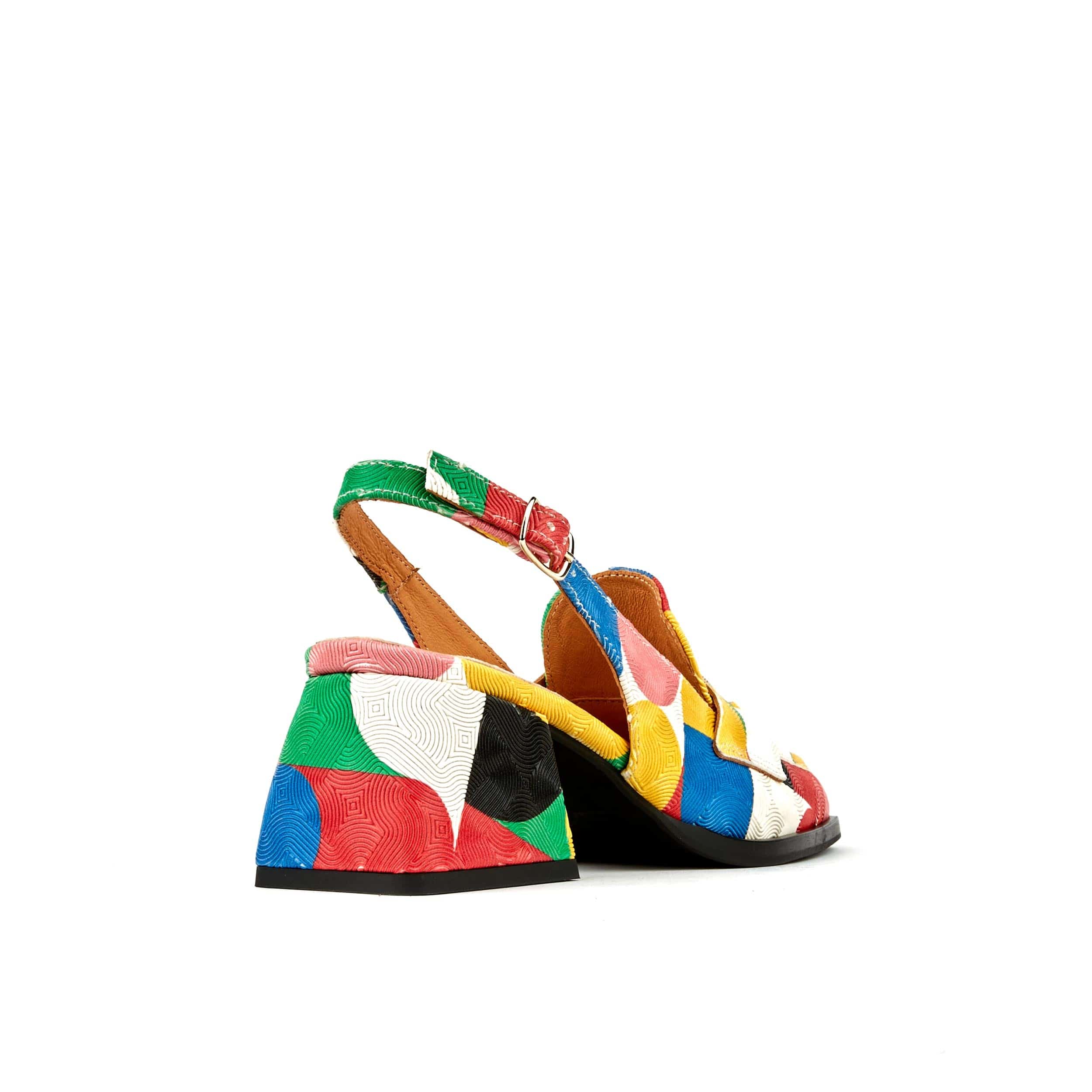 Diana - Groovy - Women's block heel slingback leather pump - Image 5