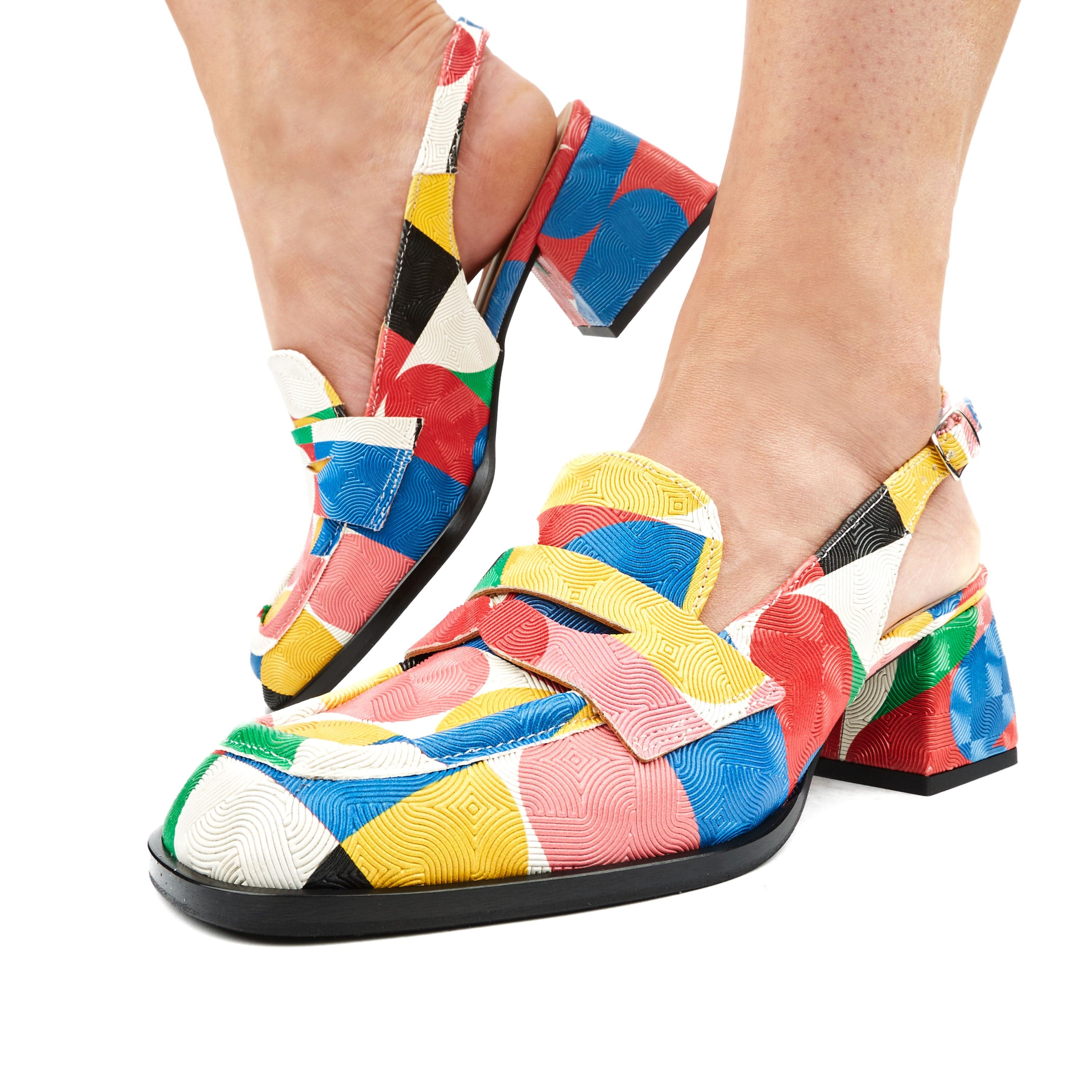 Diana - Groovy - Women's block heel slingback leather pump - Image 7