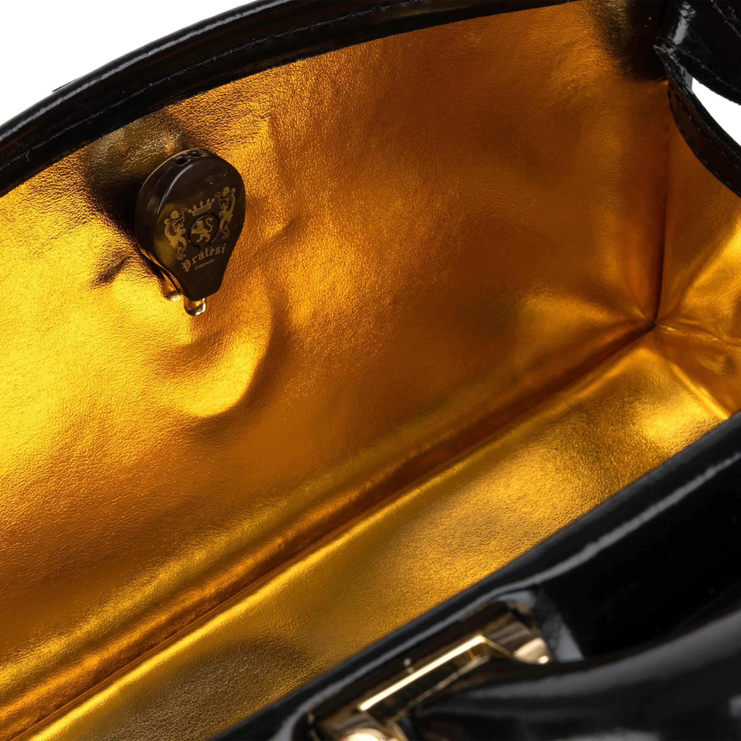 Gazelle - Black - Women’s patent leather top handle & crossbody bag - Image 8