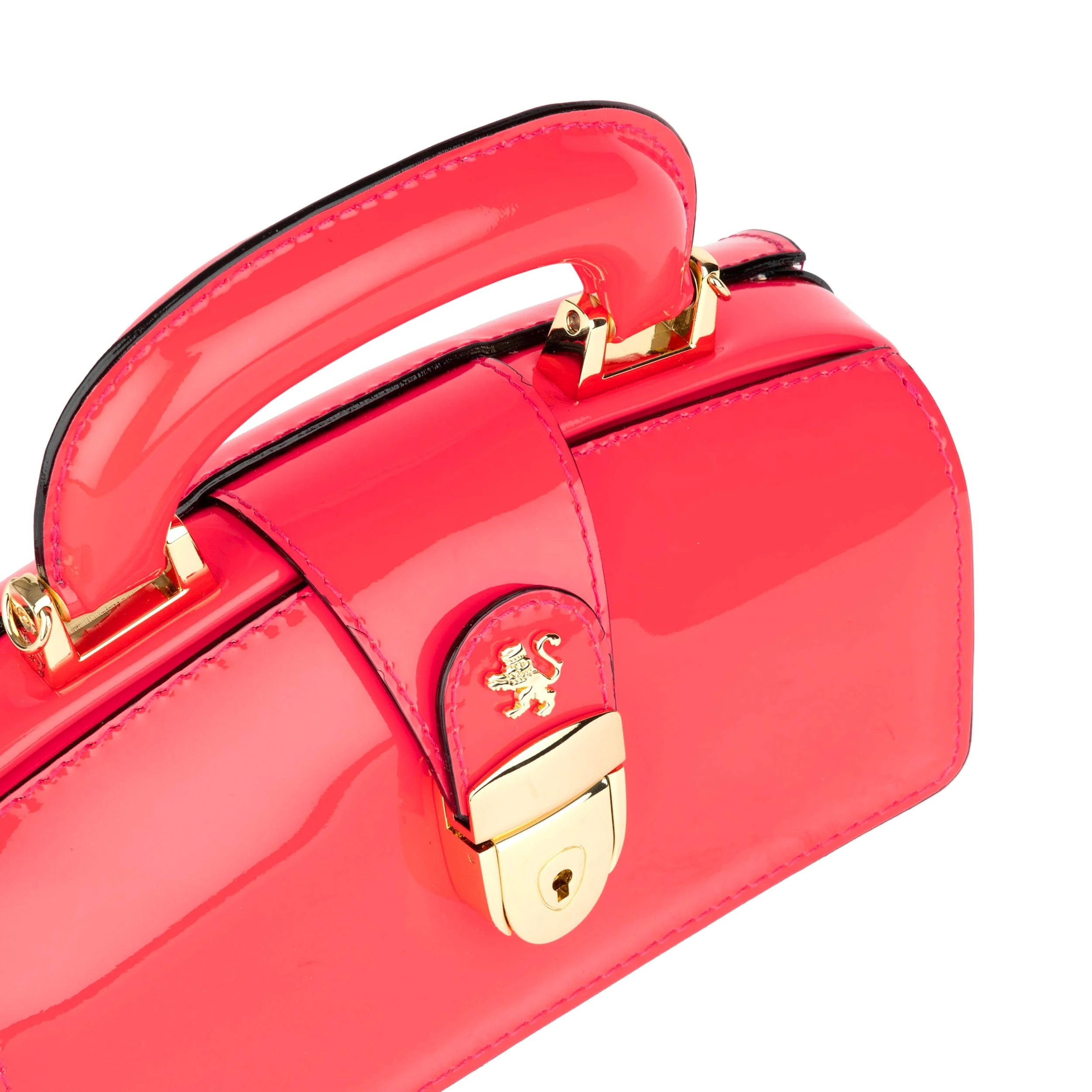 Gazelle Mini - Hot Pink - Women’s mini leather top handle & crossbody bag - Image 5