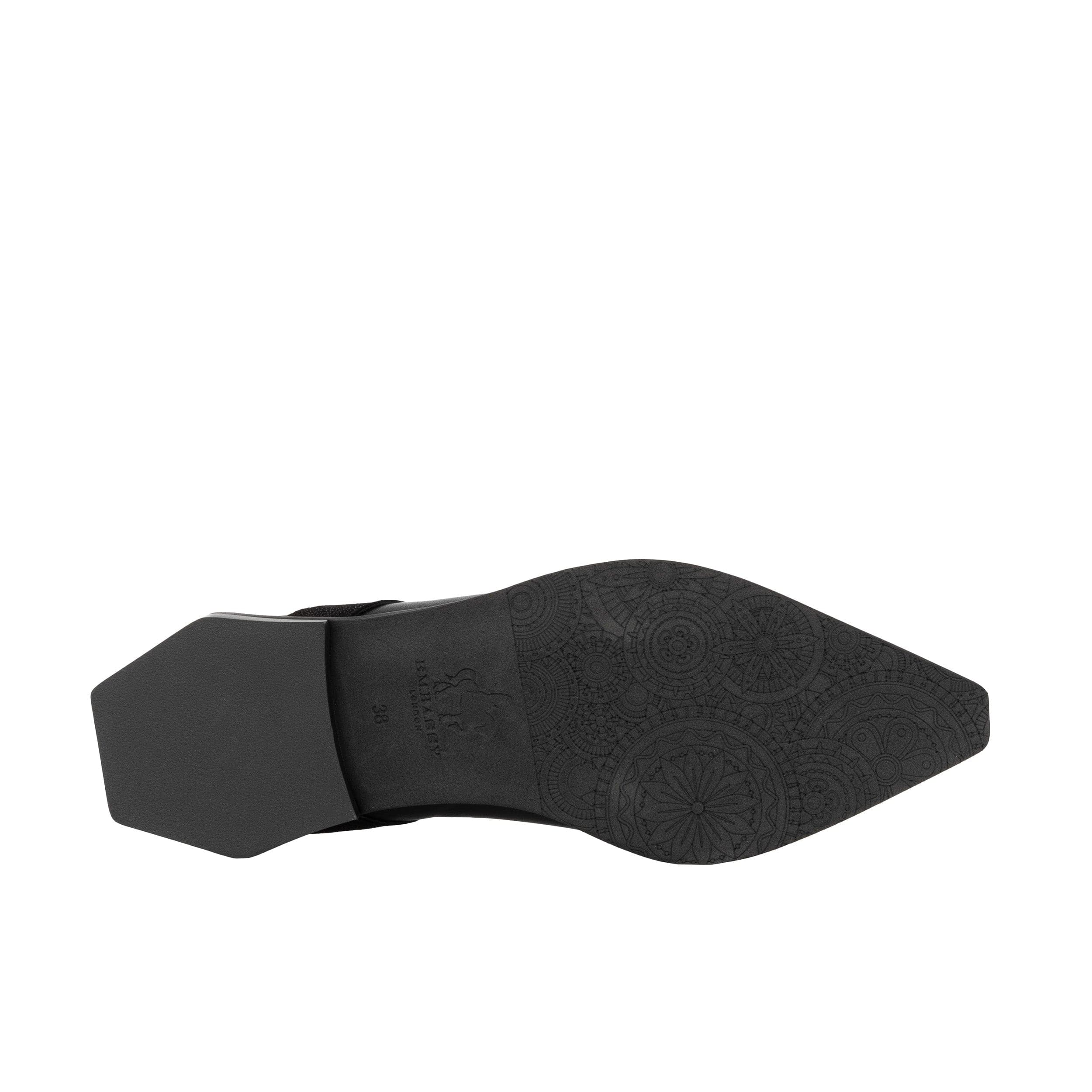 Harlowe - Black - Women's cutout leather lace up shoe - Image 5