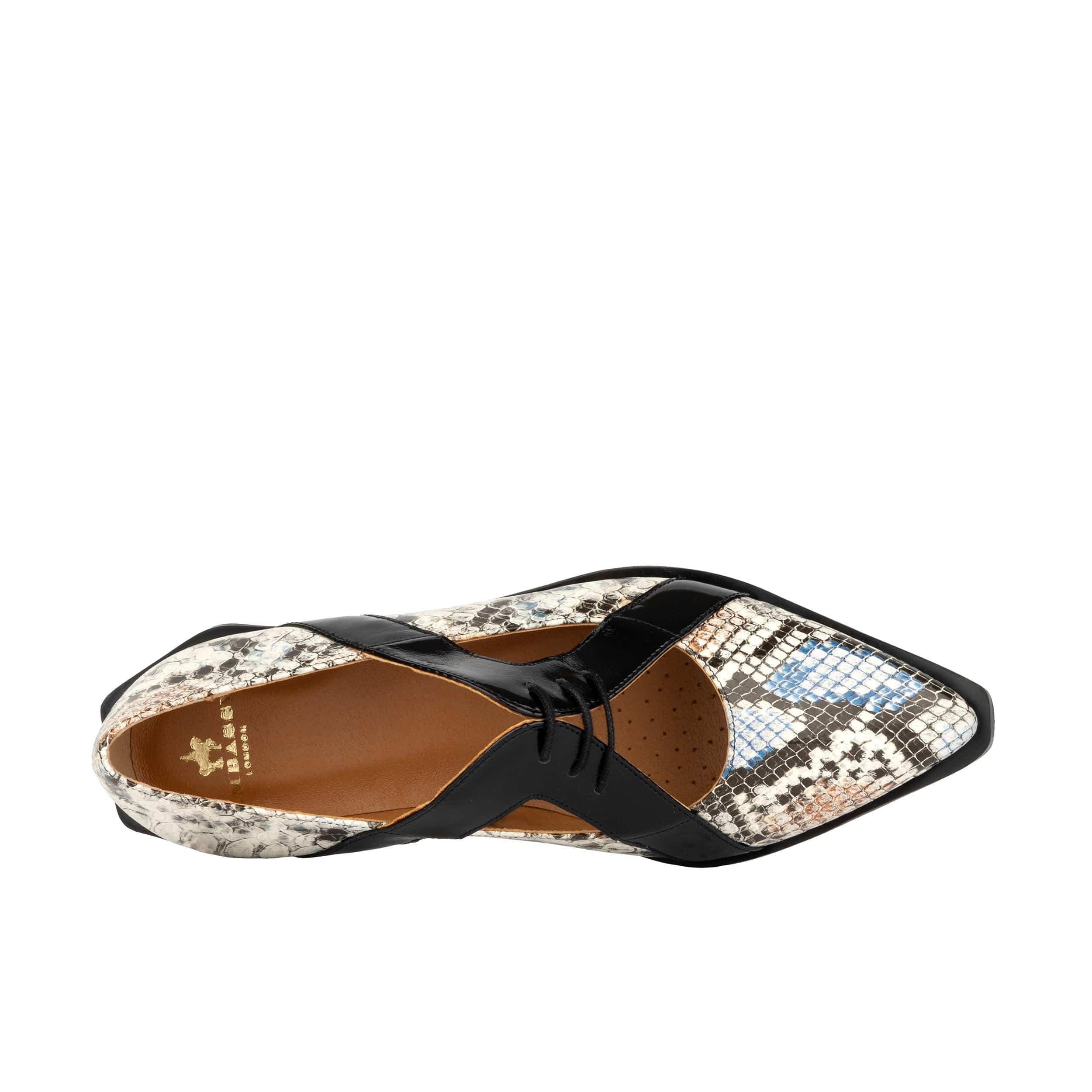 Harlowe - Multi - Women's cutout leather lace up shoe - Image 7