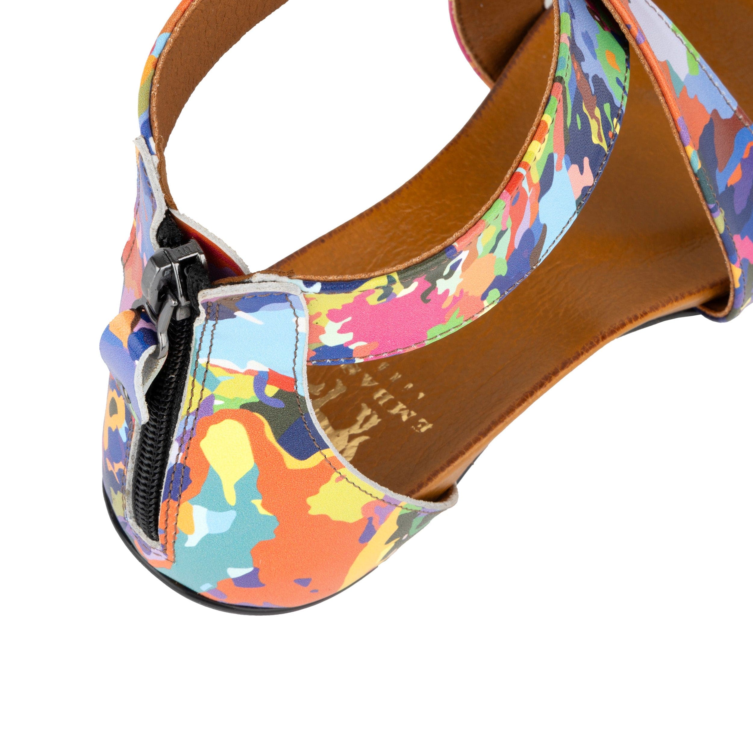 Isabella - Summer Colours - Women's cross strap sandal with covered heel - Image 8