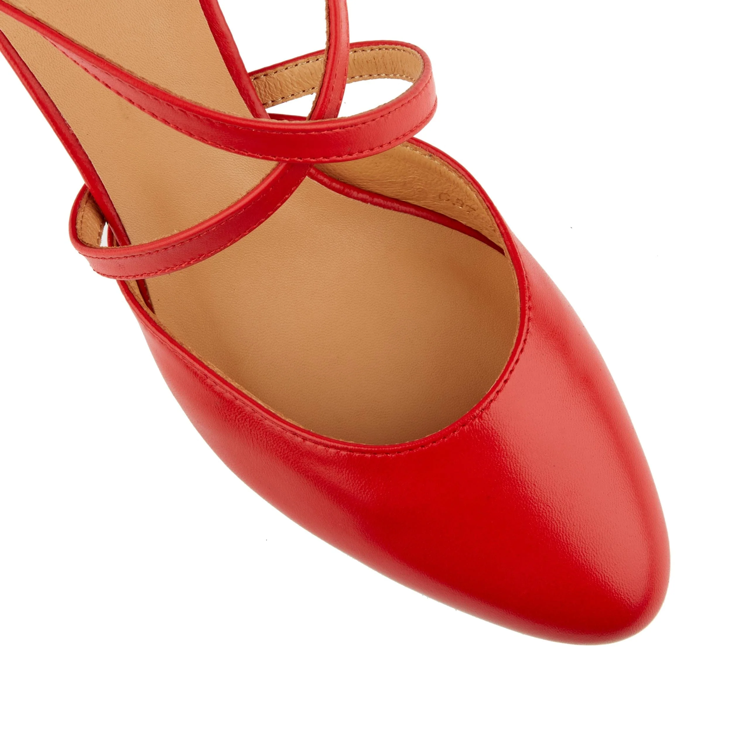 Kylie - Red Signature - Women's leather strappy 3 inch block heel in red - Image 7