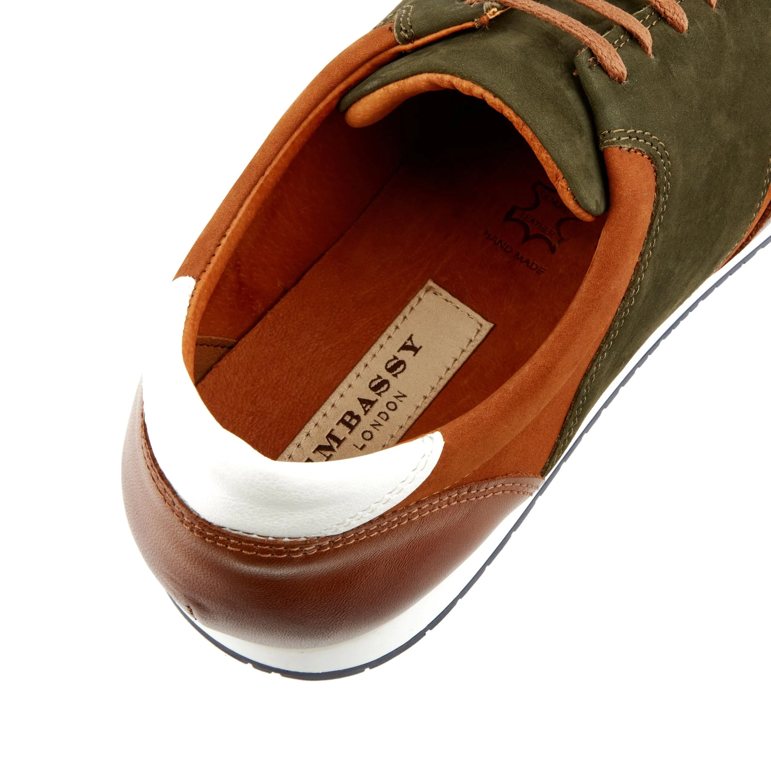San Francisco - Brown - Men's lace-up leather & suede trainer - Image 7