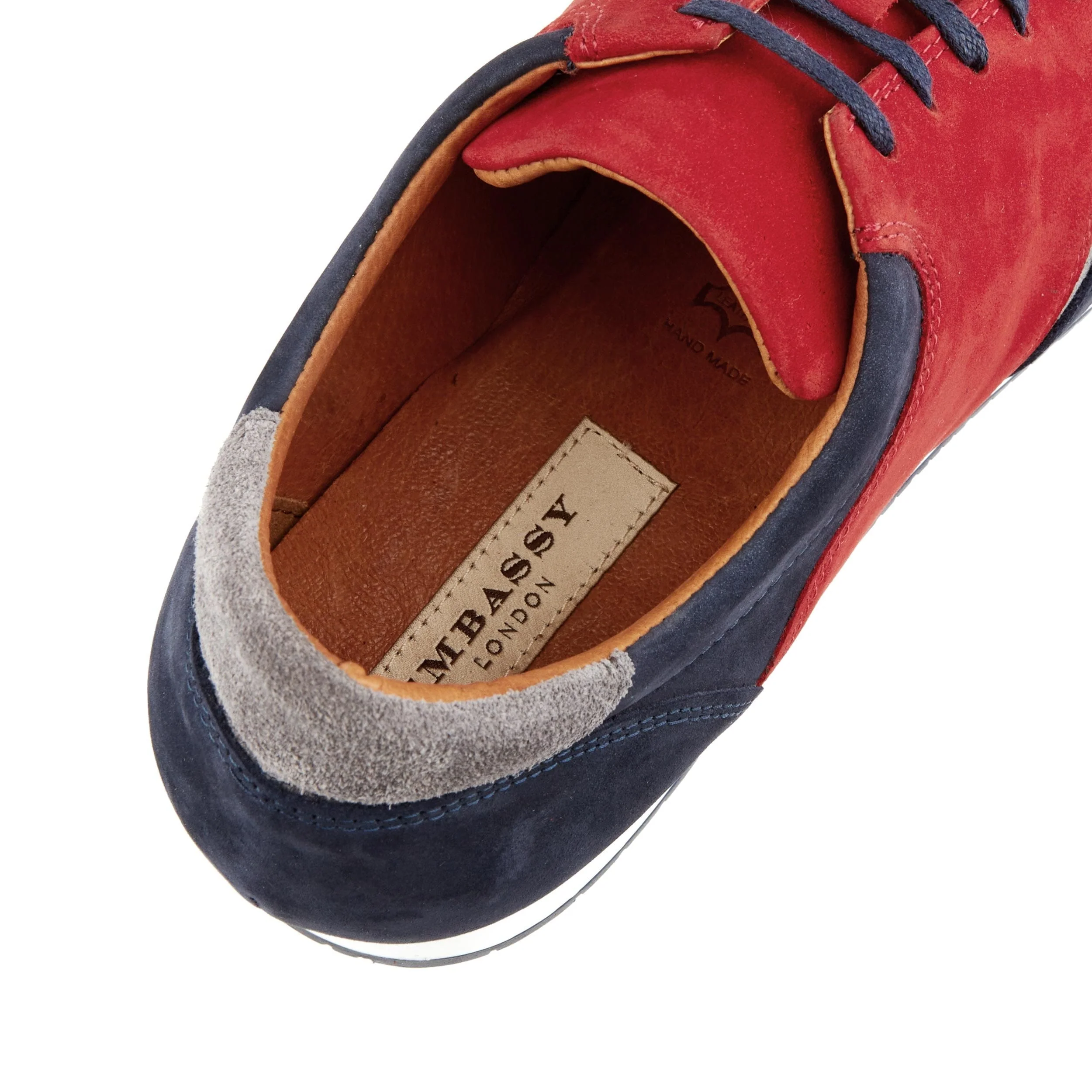 San Francisco - Sunrise - Men's lace-up leather & suede trainer - Image 7