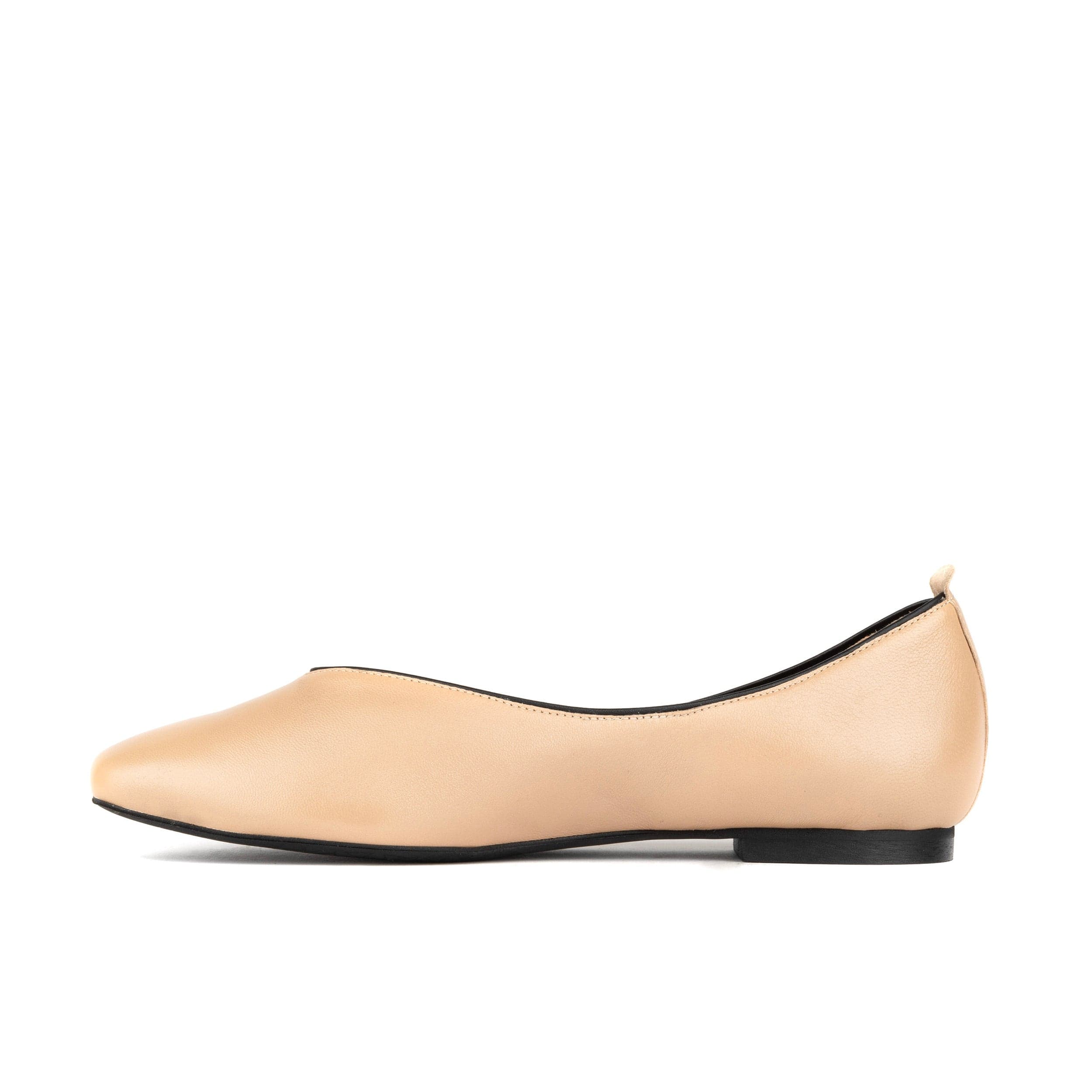Savoy - Cream - Women's Leather Ballet Pump - Image 3