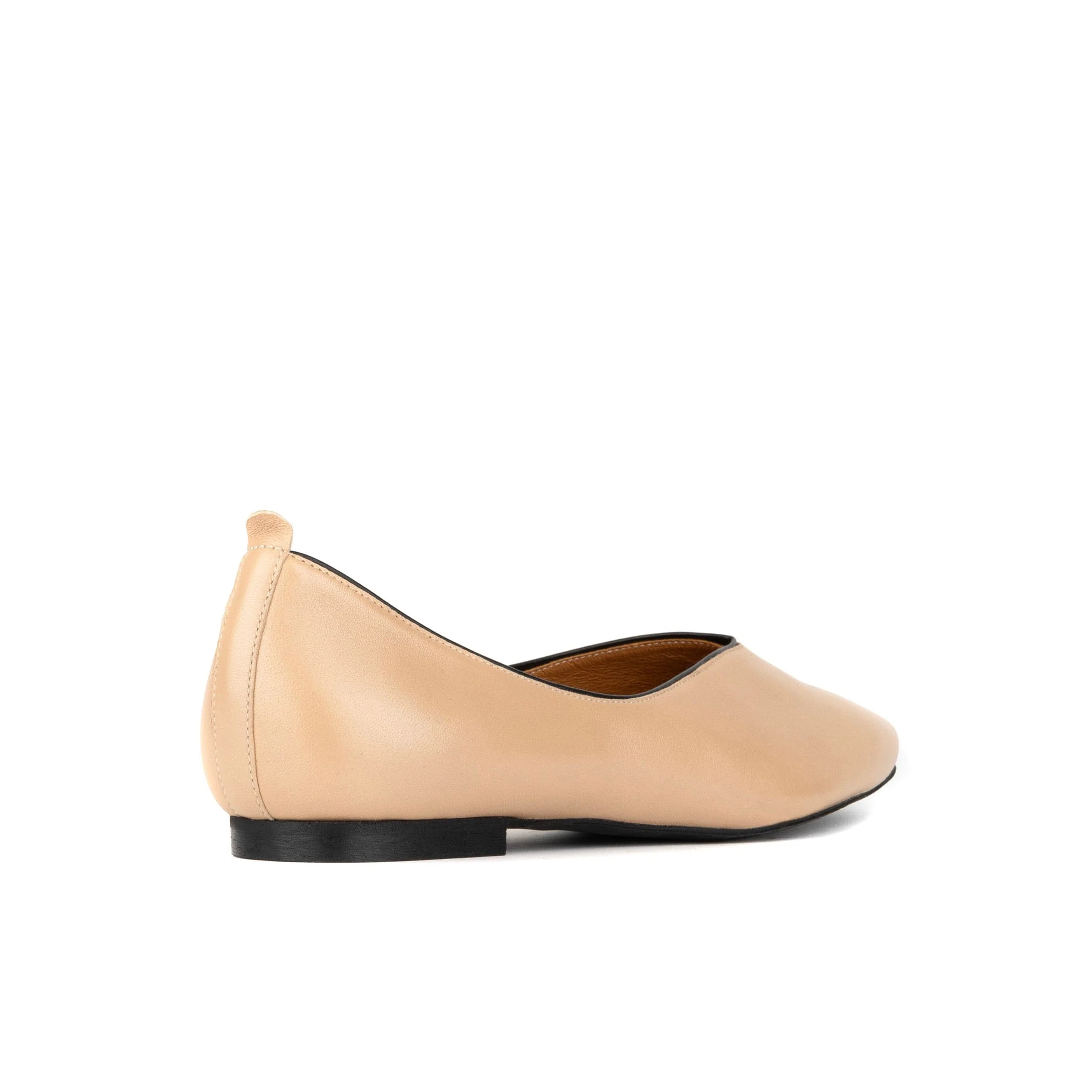 Savoy - Cream - Women's Leather Ballet Pump - Image 4