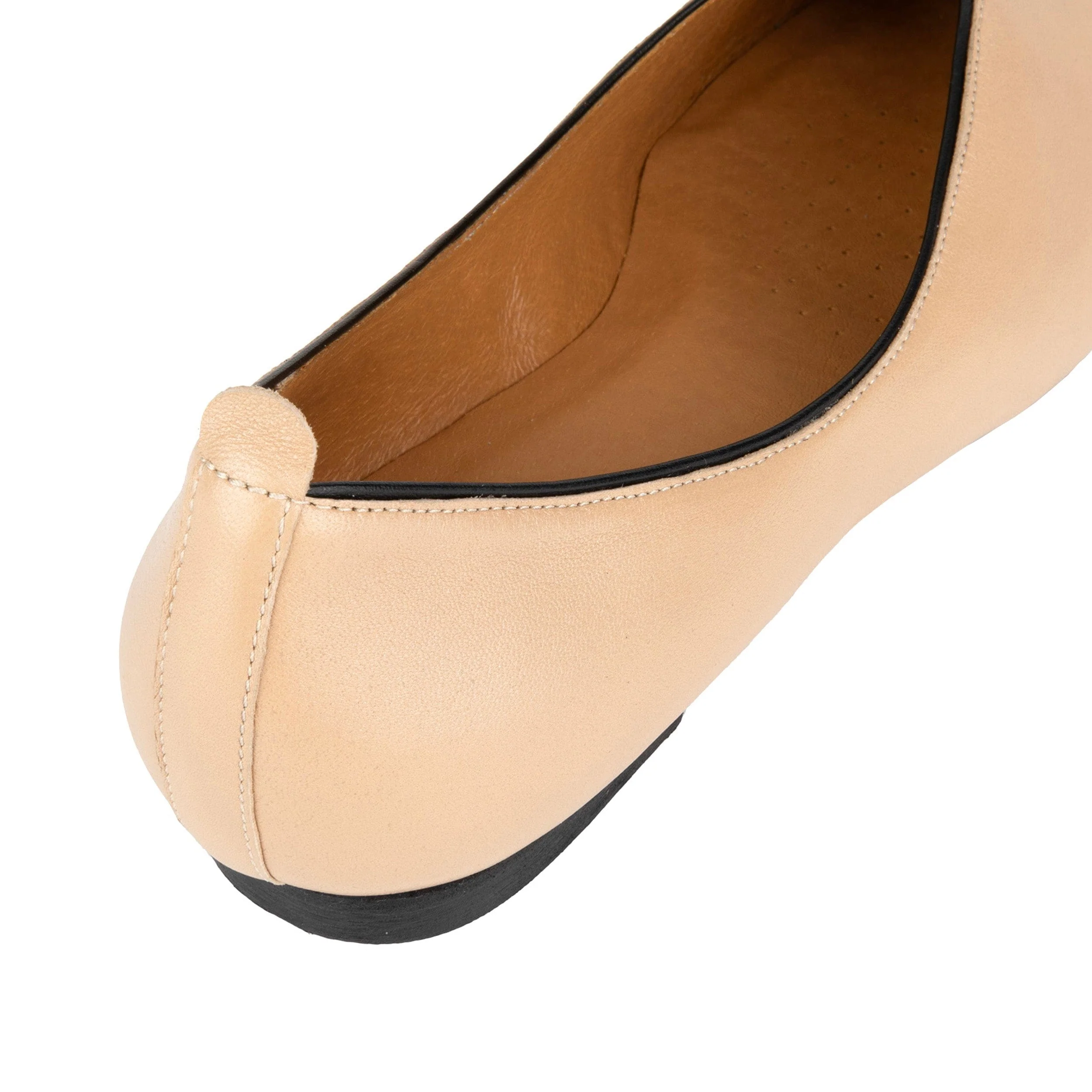 Savoy - Cream - Women's Leather Ballet Pump - Image 8