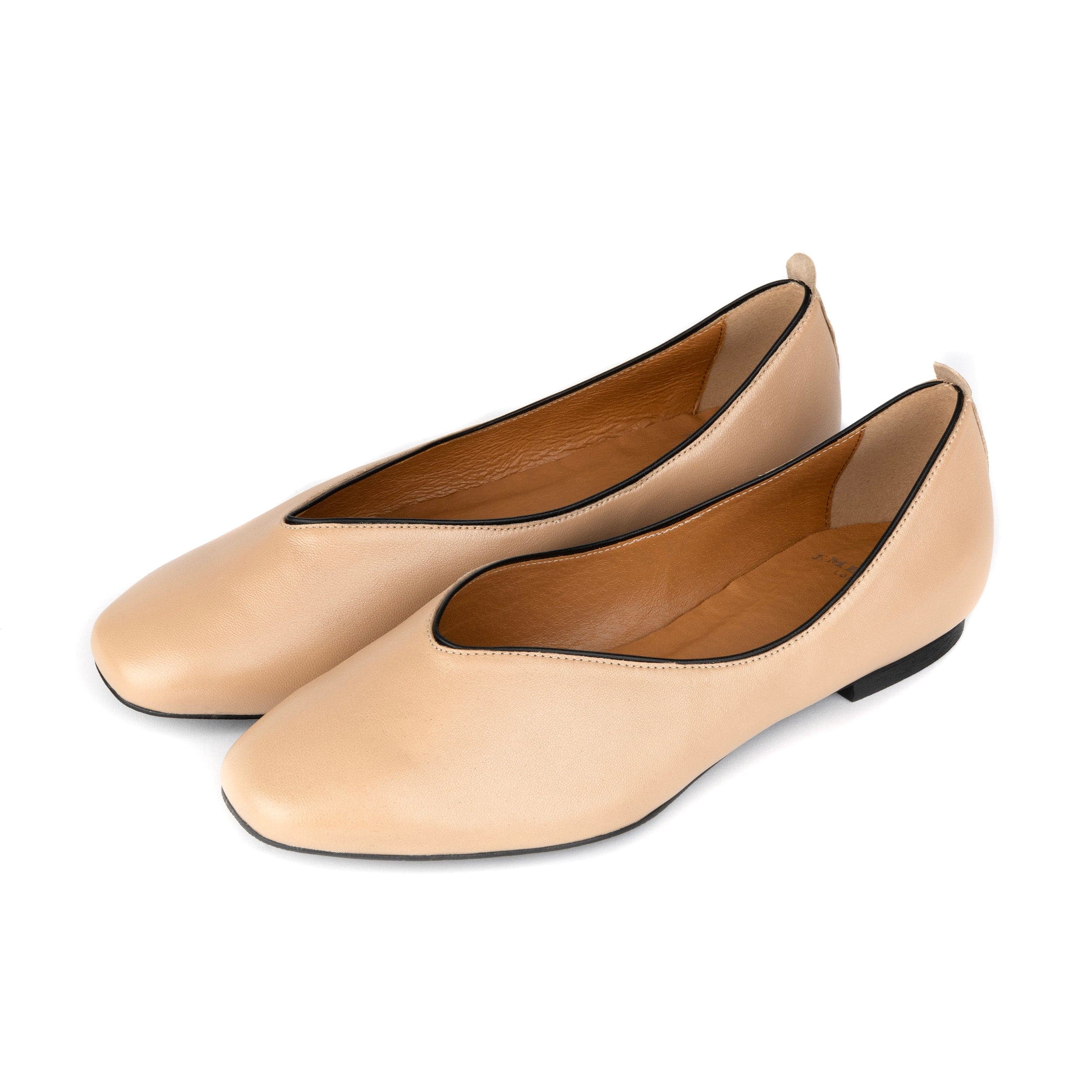 Savoy - Cream - Women's Leather Ballet Pump - Image 9