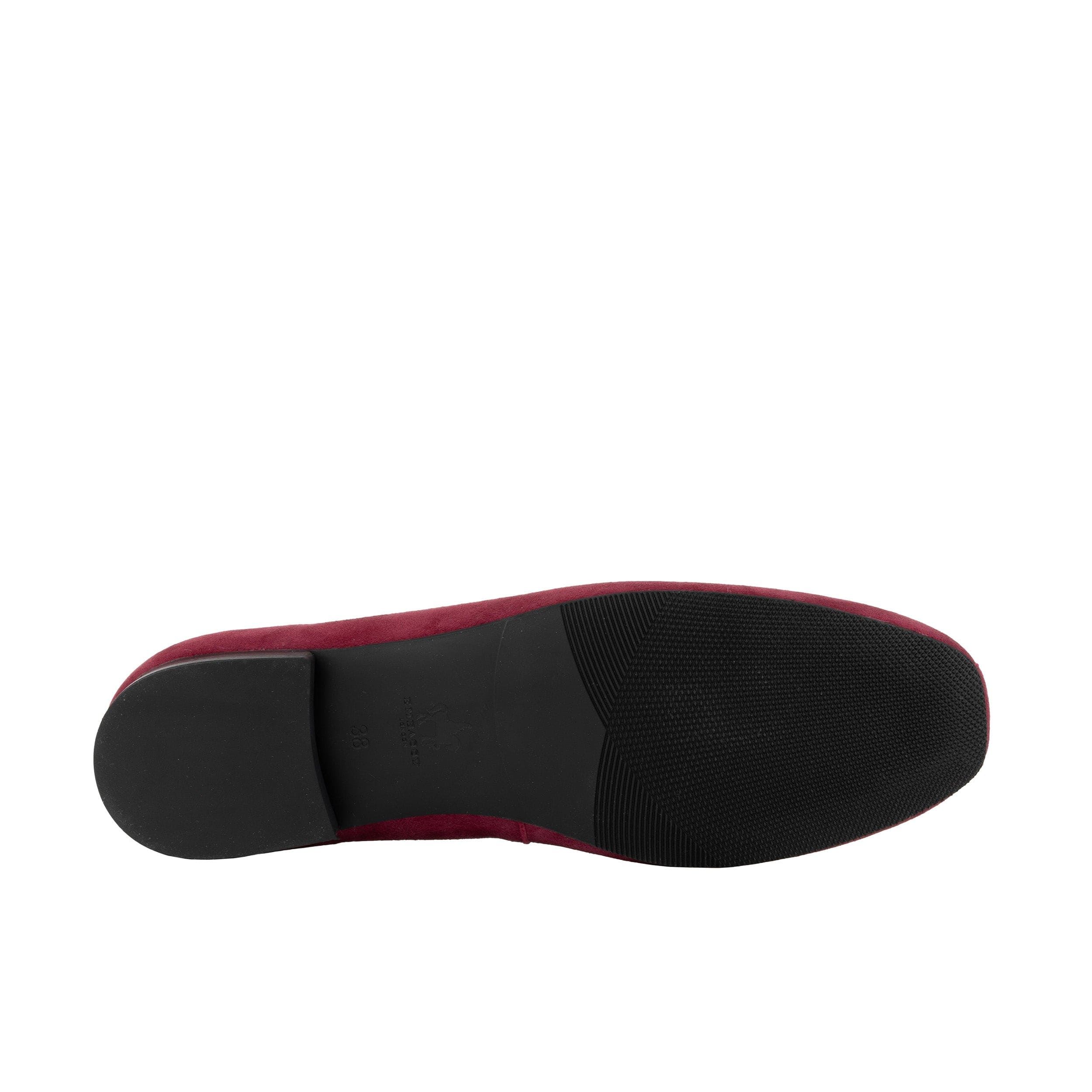 Skyline - Burgundy - Women's Suede Lace Up Ballet Pump - Image 5