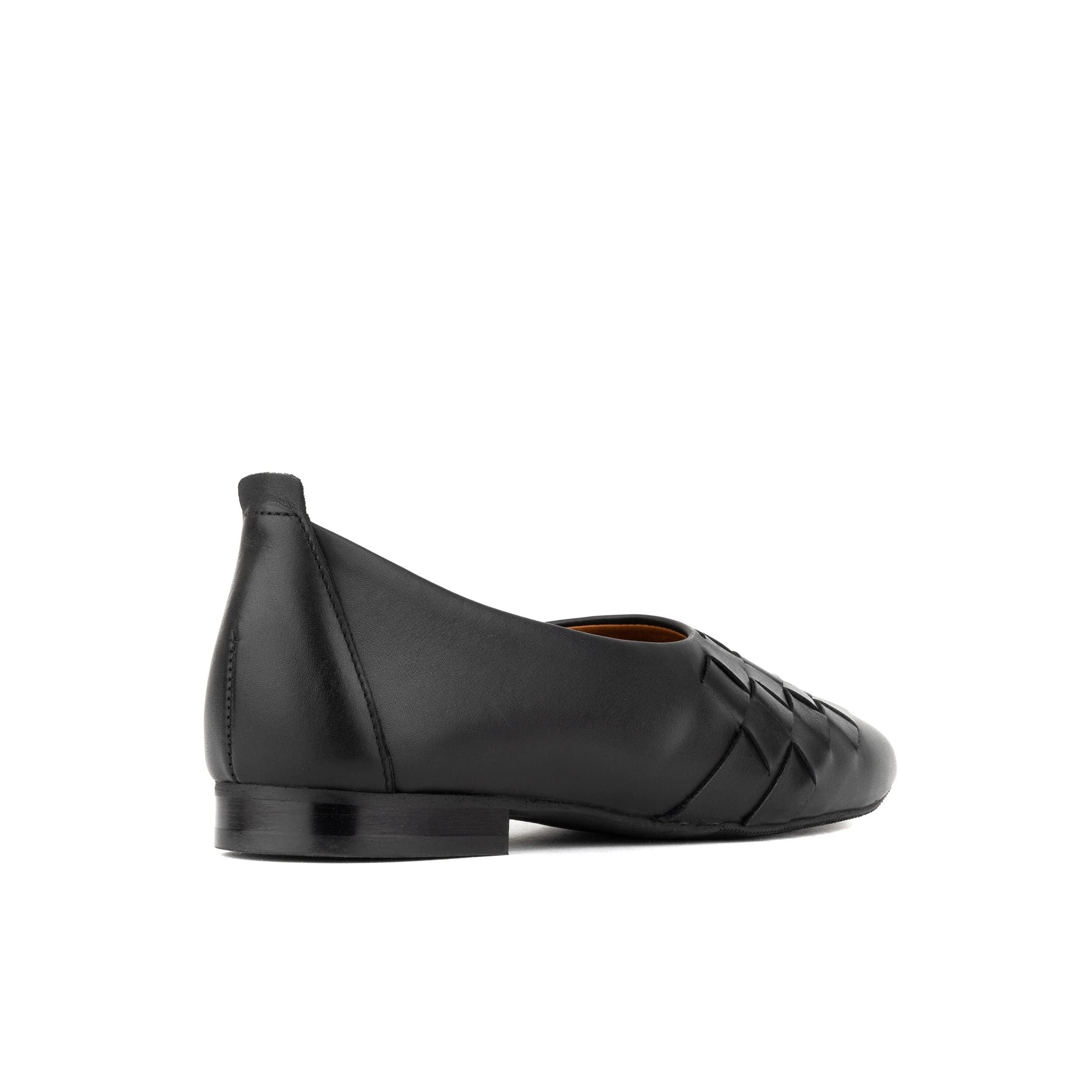 Solenne - Black - Women's handwoven Leather Ballet Pump - Image 4