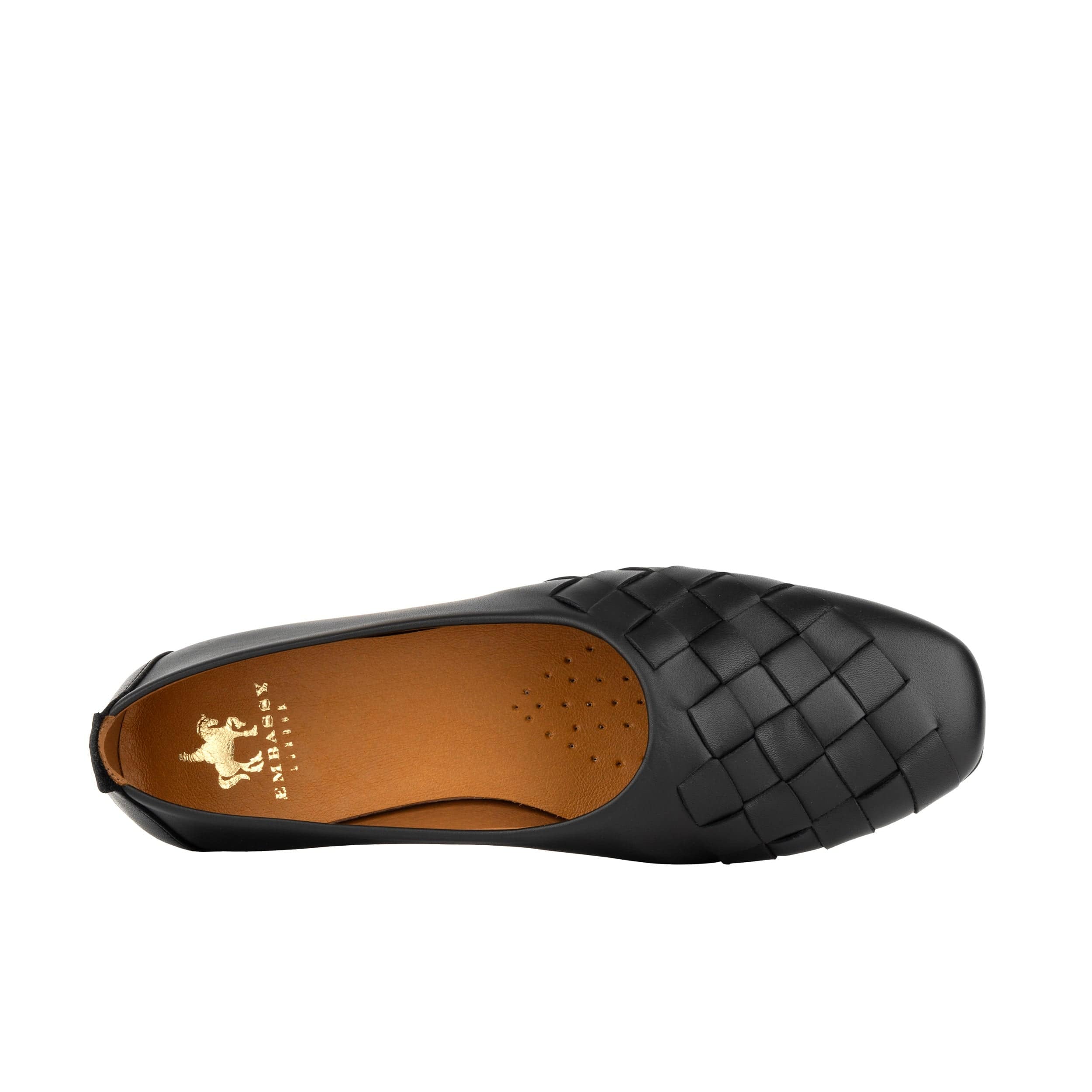 Solenne - Black - Women's handwoven Leather Ballet Pump - Image 6