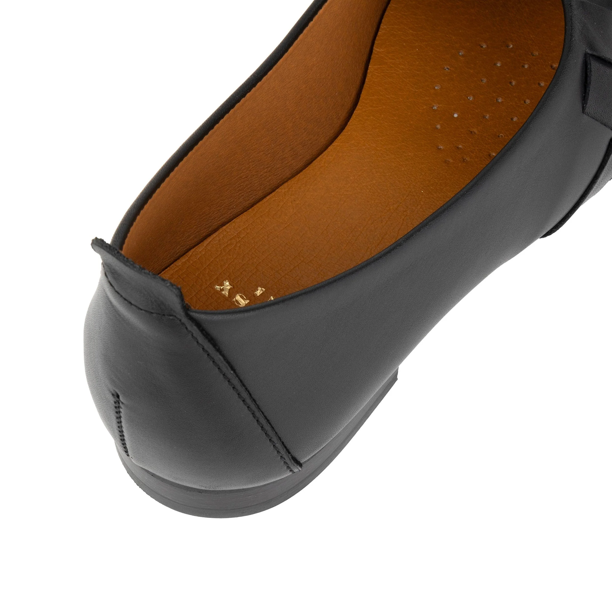 Solenne - Black - Women's handwoven Leather Ballet Pump - Image 8