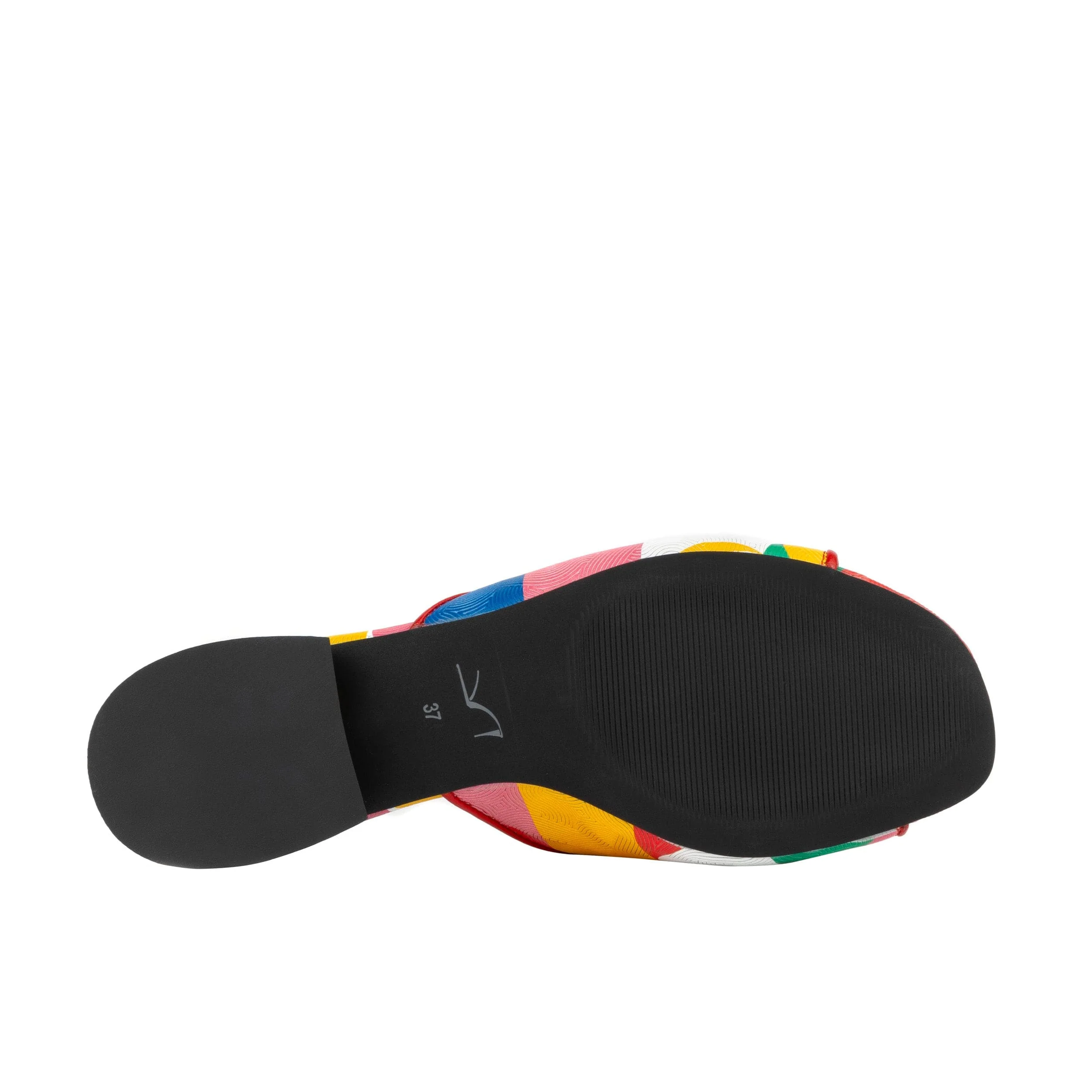 South Beach - Groovy - Women's fully leather lined slip on sandal in multicolour - Image 5