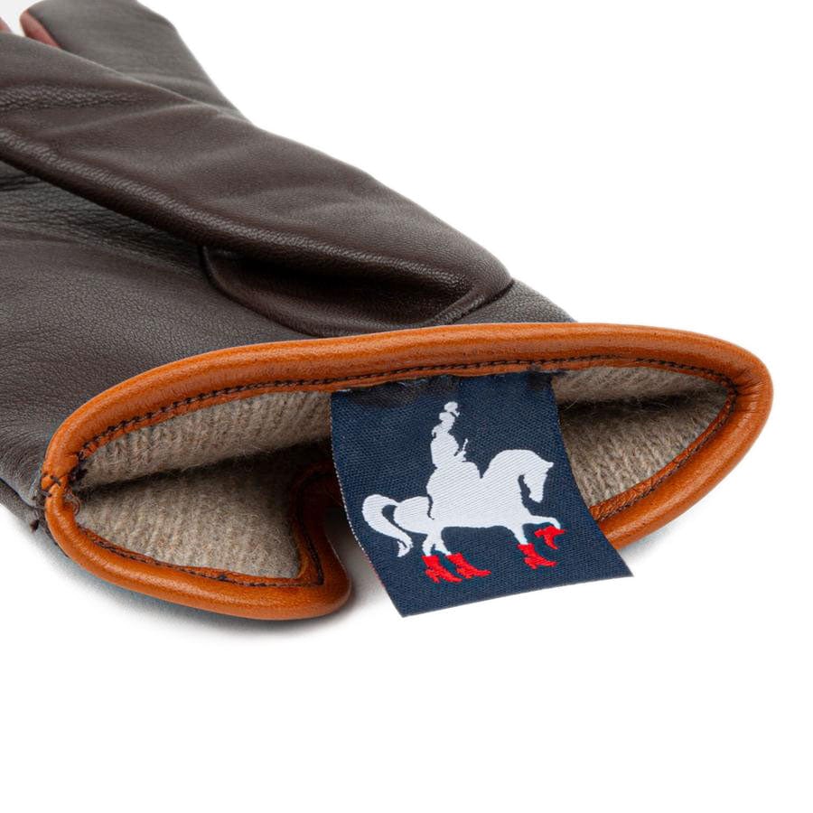 Toasty - Dark Brown - Women's quality Italian leather gloves lined with thin wool - Image 7