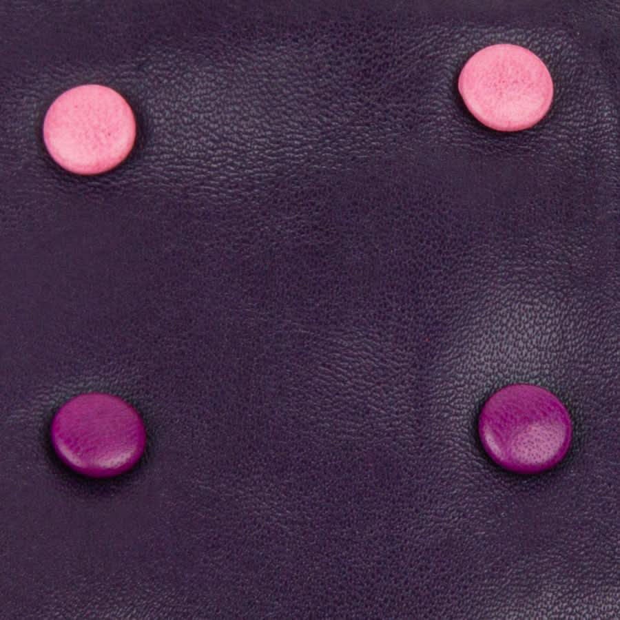 Toasty - Purple - Women's quality purple Italian leather gloves wool lined - Image 6