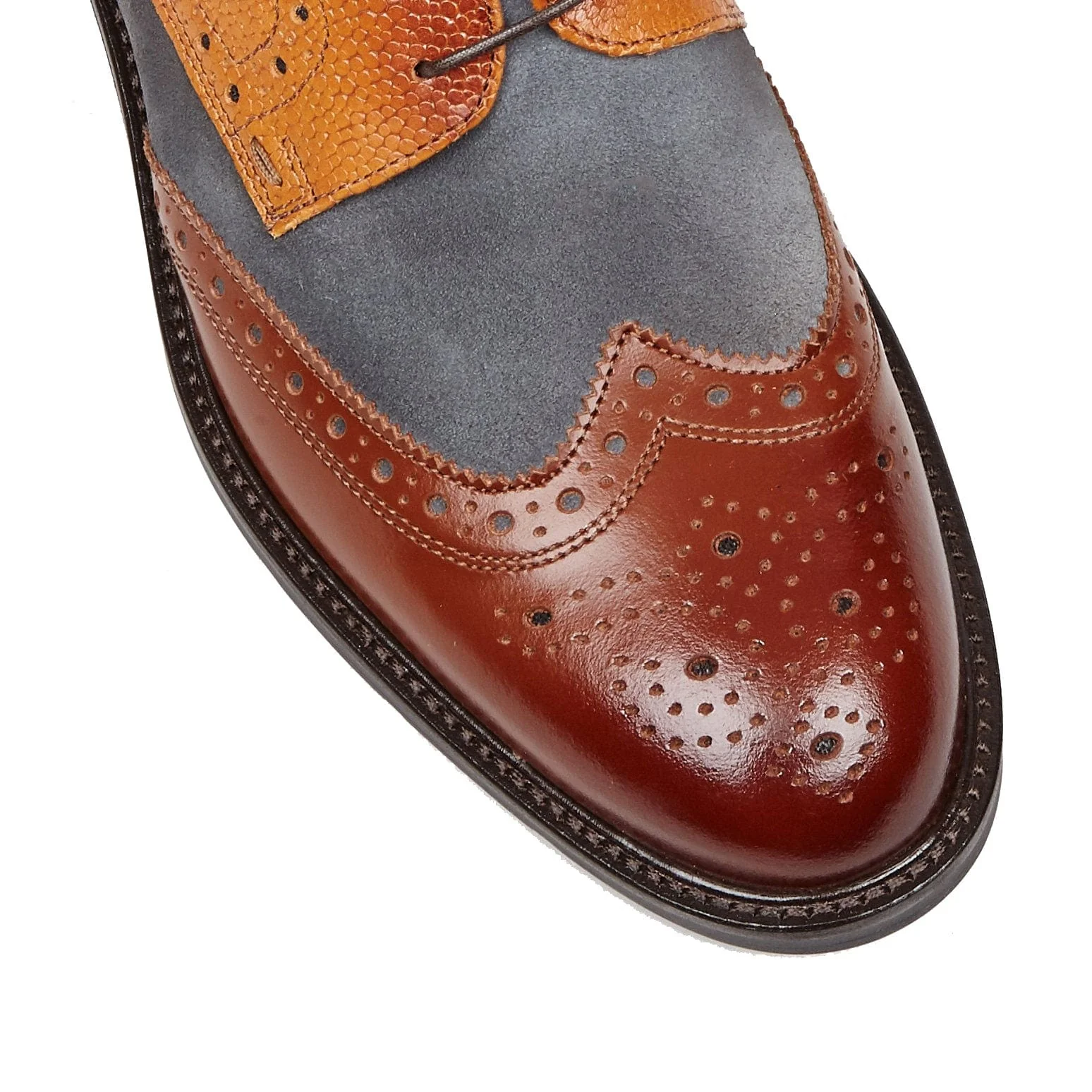 Toledo - Foxy - Men's leather & suede Oxford shoe - Image 8